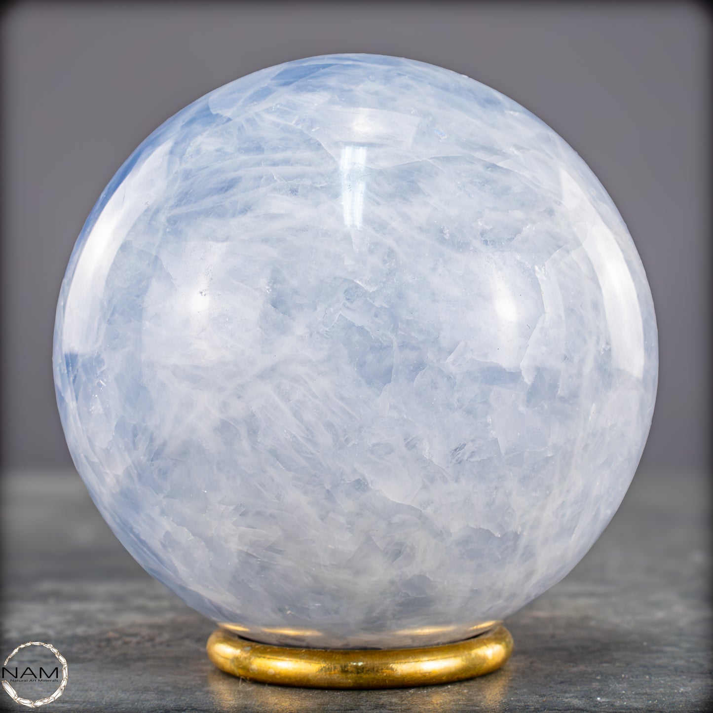 Natürliche Blaue Calcit-Kristall Kugel - 795,43g - 82mm