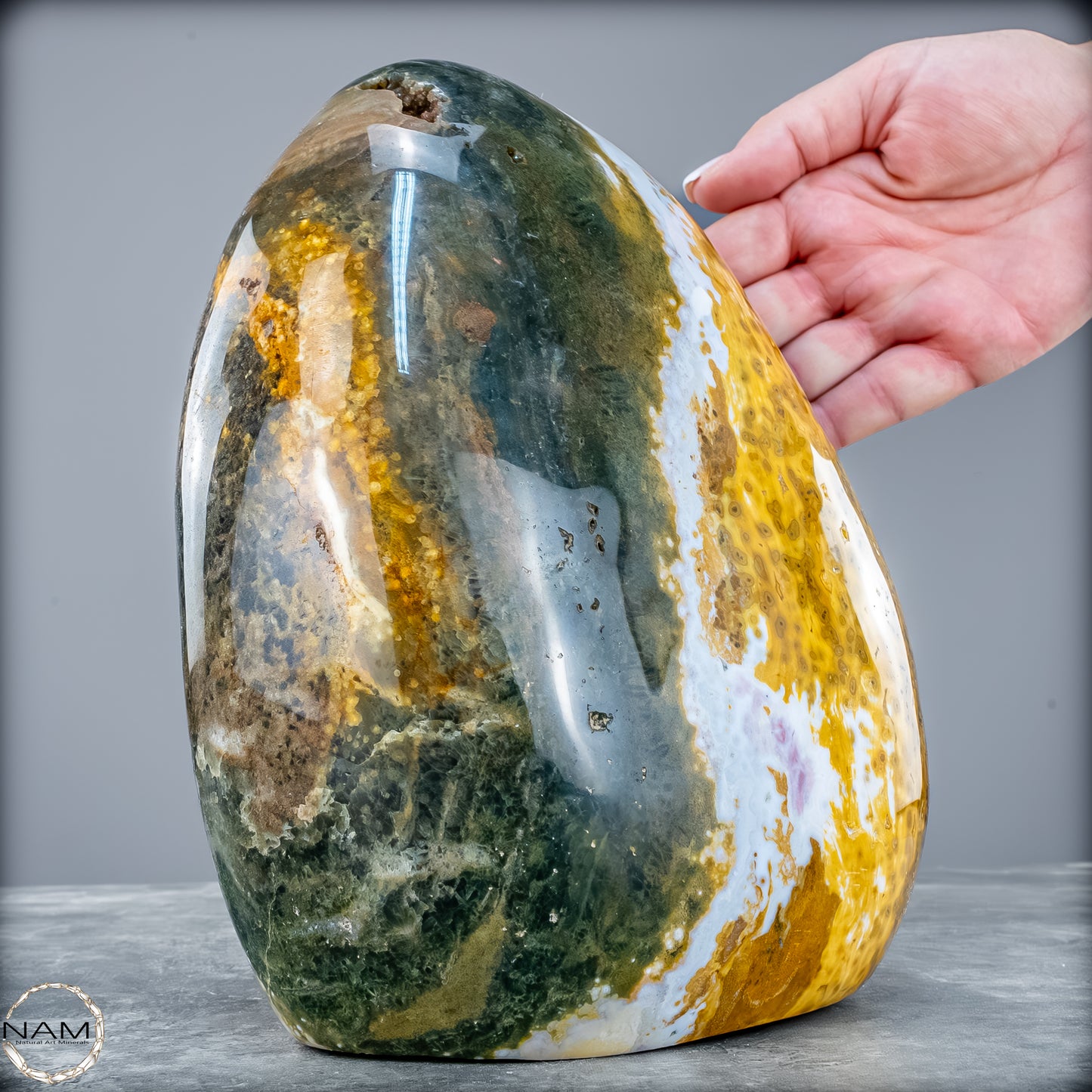 Natürliche Ozean-Jaspis Kristall-Freiform - 7386,38g
