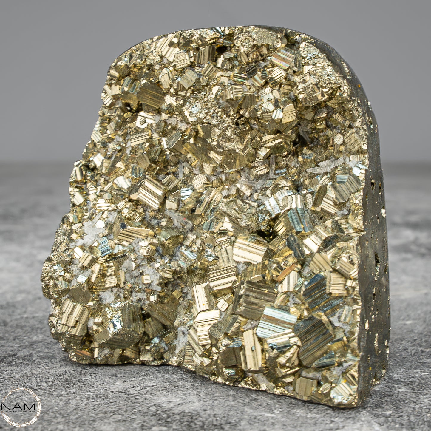 Natürliche Pyrit, Quarz und Galena Kristallcluster - 408,79g