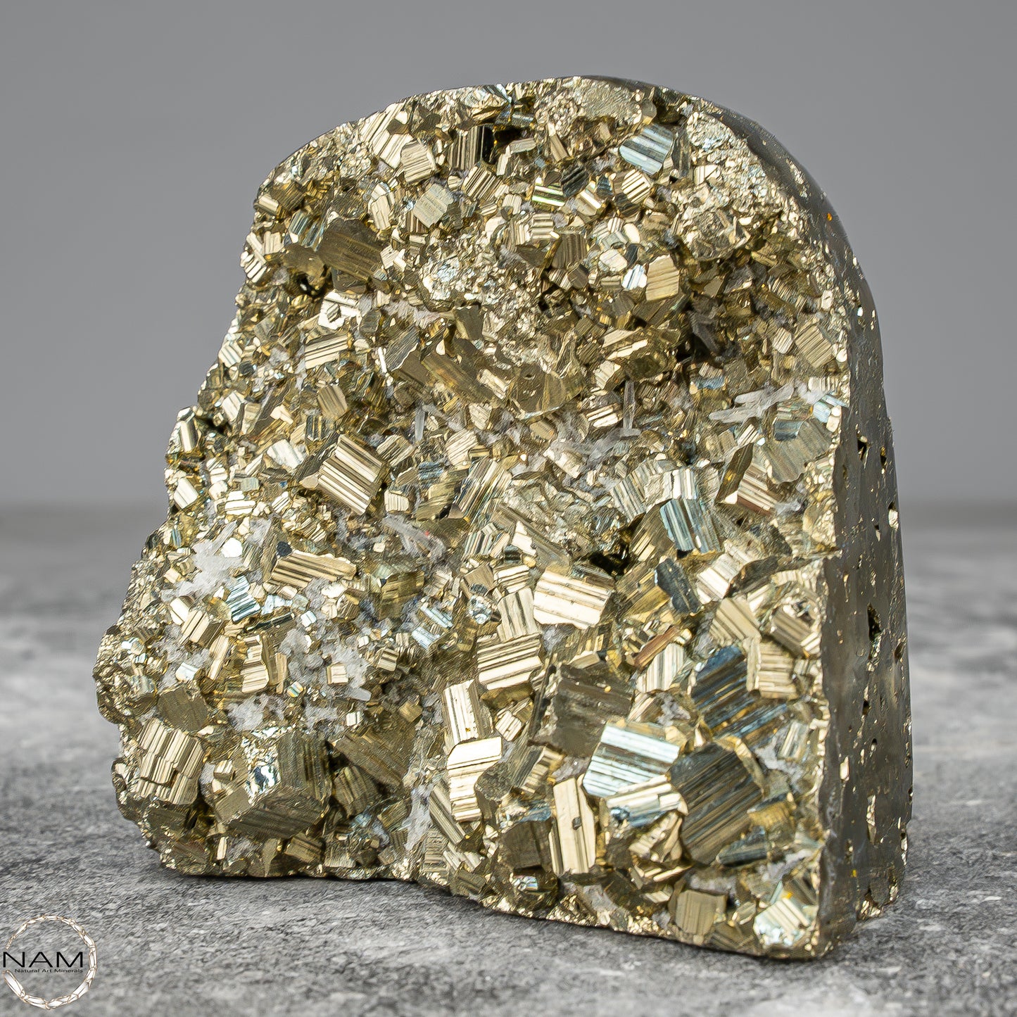 Natürliche Pyrit, Quarz und Galena Kristallcluster - 408,79g