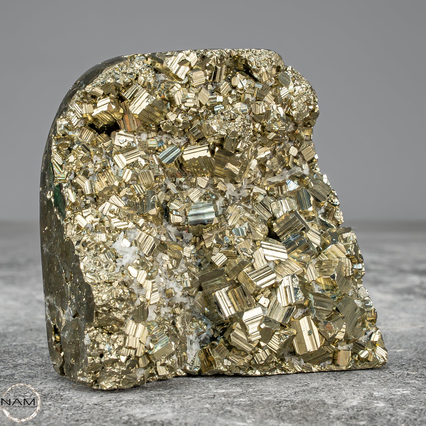 Natürliche Pyrit, Quarz und Galena Kristallcluster - 408,79g