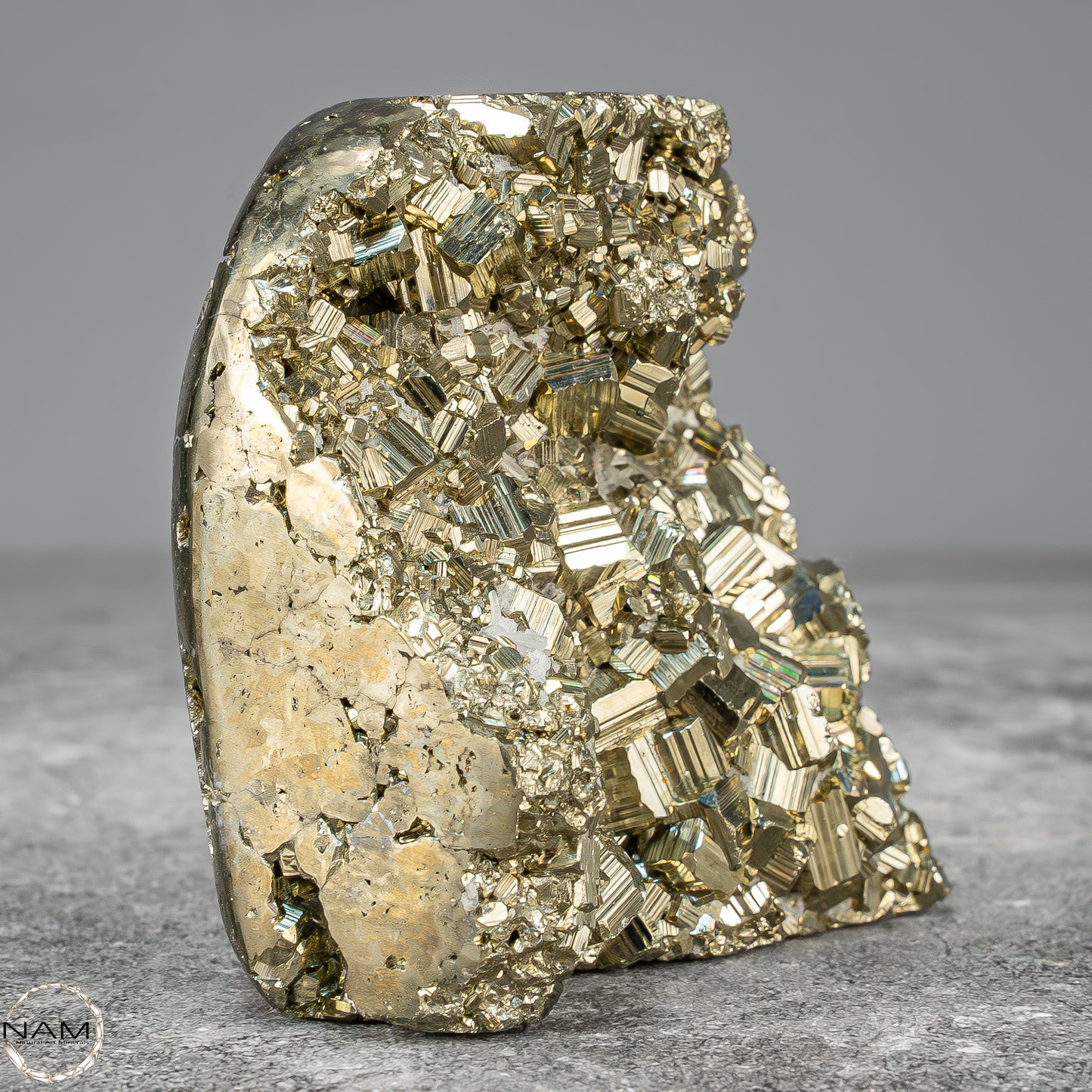 Natürliche Pyrit, Quarz und Galena Kristallcluster - 408,79g