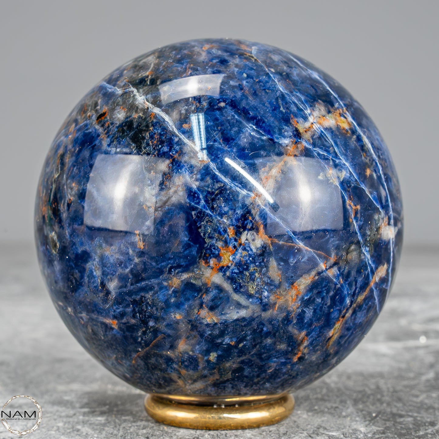 Natürliche Sodalith Kugel – 396,05g - 67mm