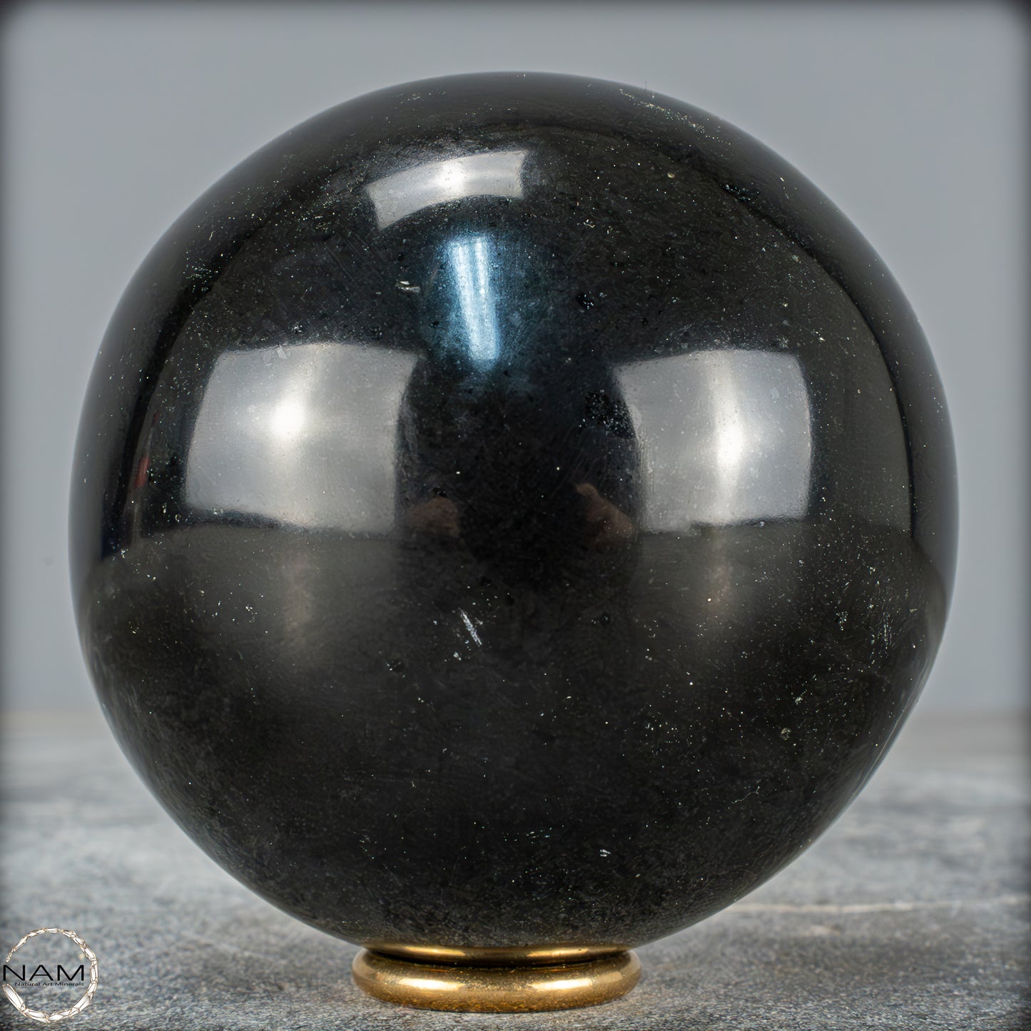 Schwarze Tourmalin-Kristall Kugel aus Brasilien - 964,37g - 88mm