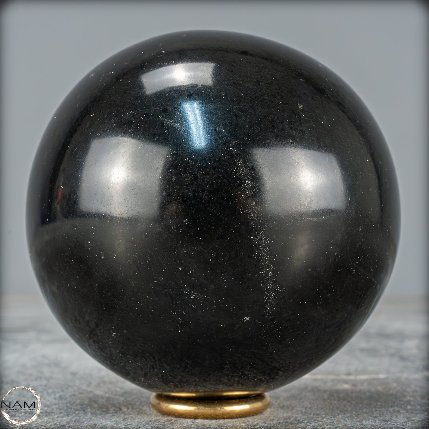 Schwarze Tourmalin-Kristall Kugel aus Brasilien - 964,37g - 88mm