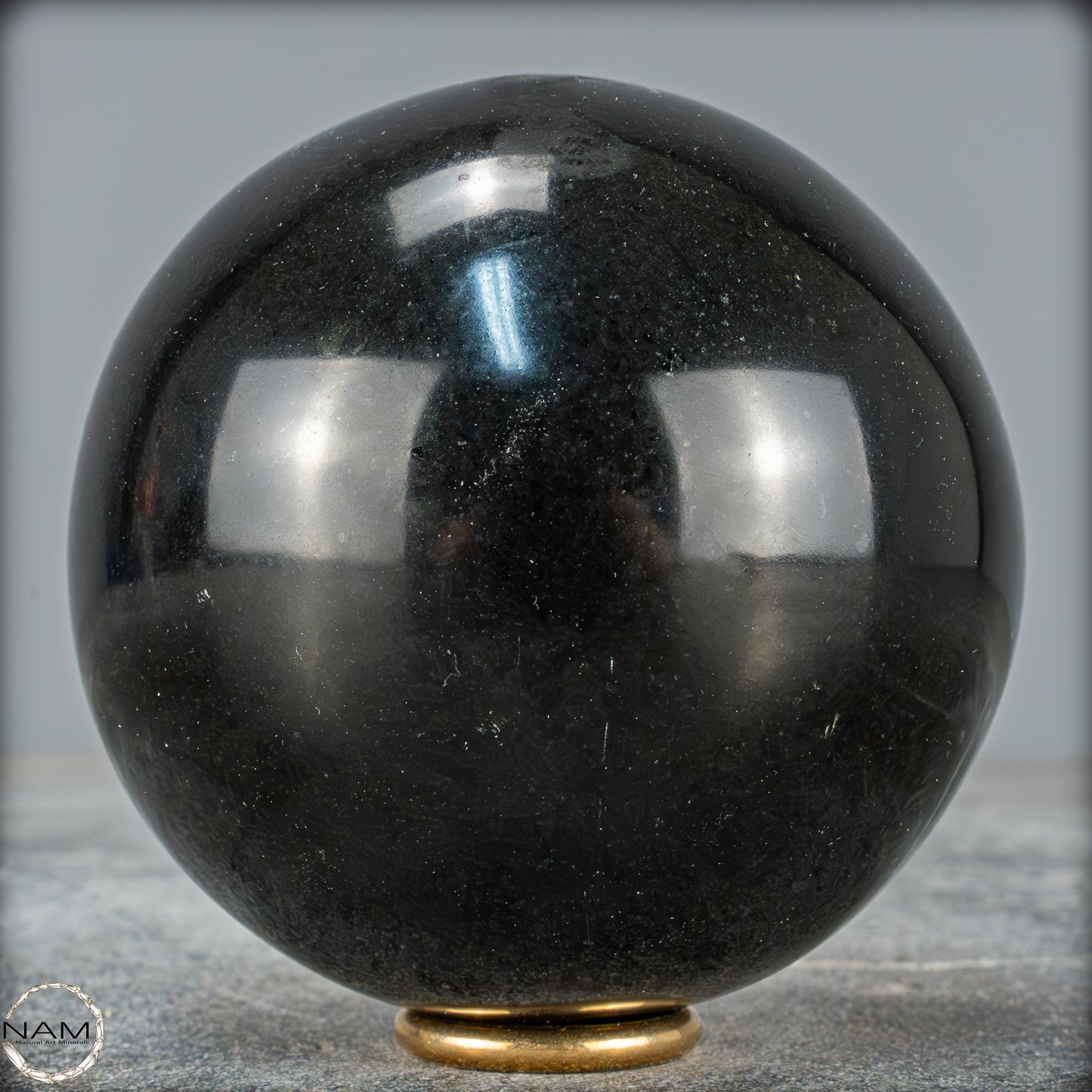 Schwarze Tourmalin-Kristall Kugel aus Brasilien - 964,37g - 88mm