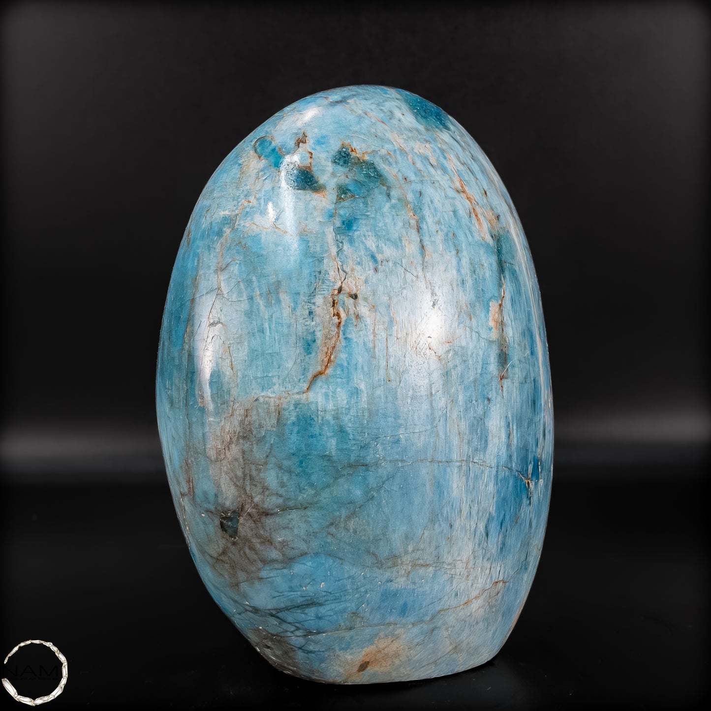 Natürliche Blaue Apatit Kristall-Freiform - 890,22 g