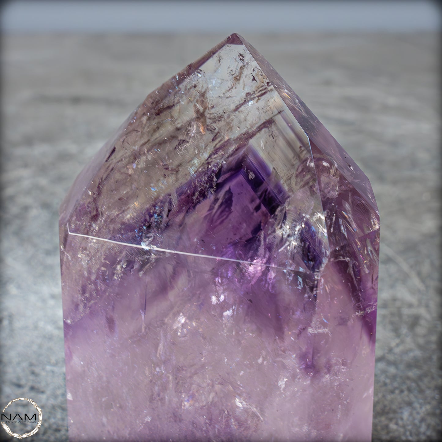 Natürliche, Sehr Seltene Amethyst-Kristall Spitze, Brasilien - 347,22g