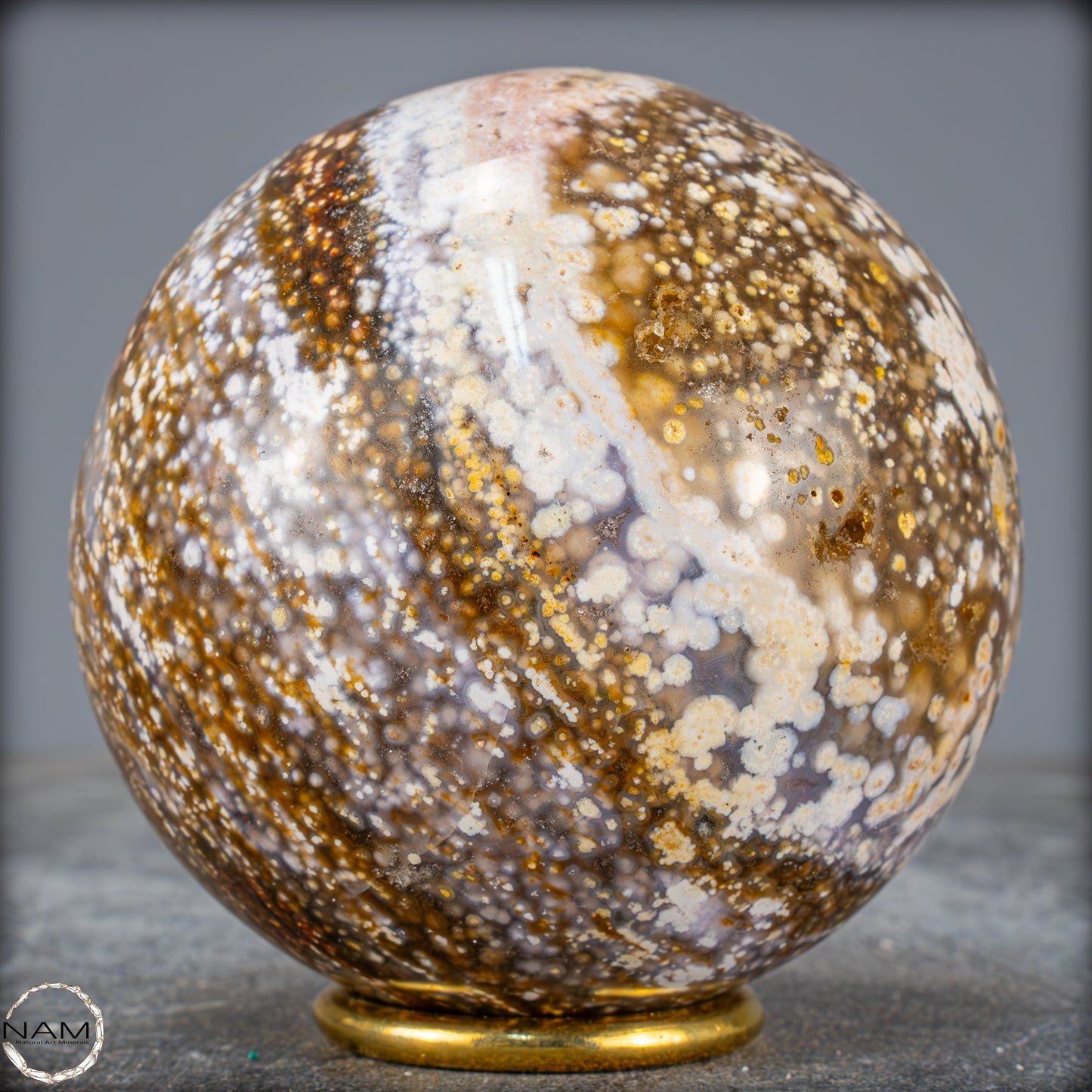 Natürliche Ocean-Jaspis-Achat Kugel - 959,93g - 89mm