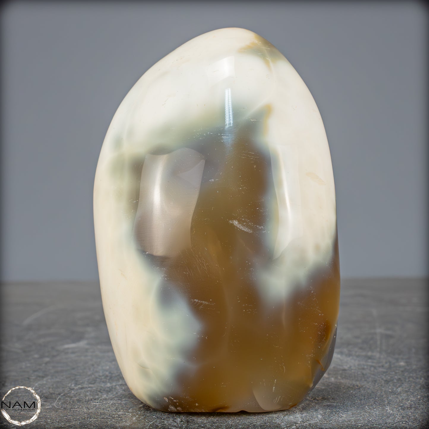 Natürliche Orca-Achat Kristall Freiform aus Brasilien - 655,56g