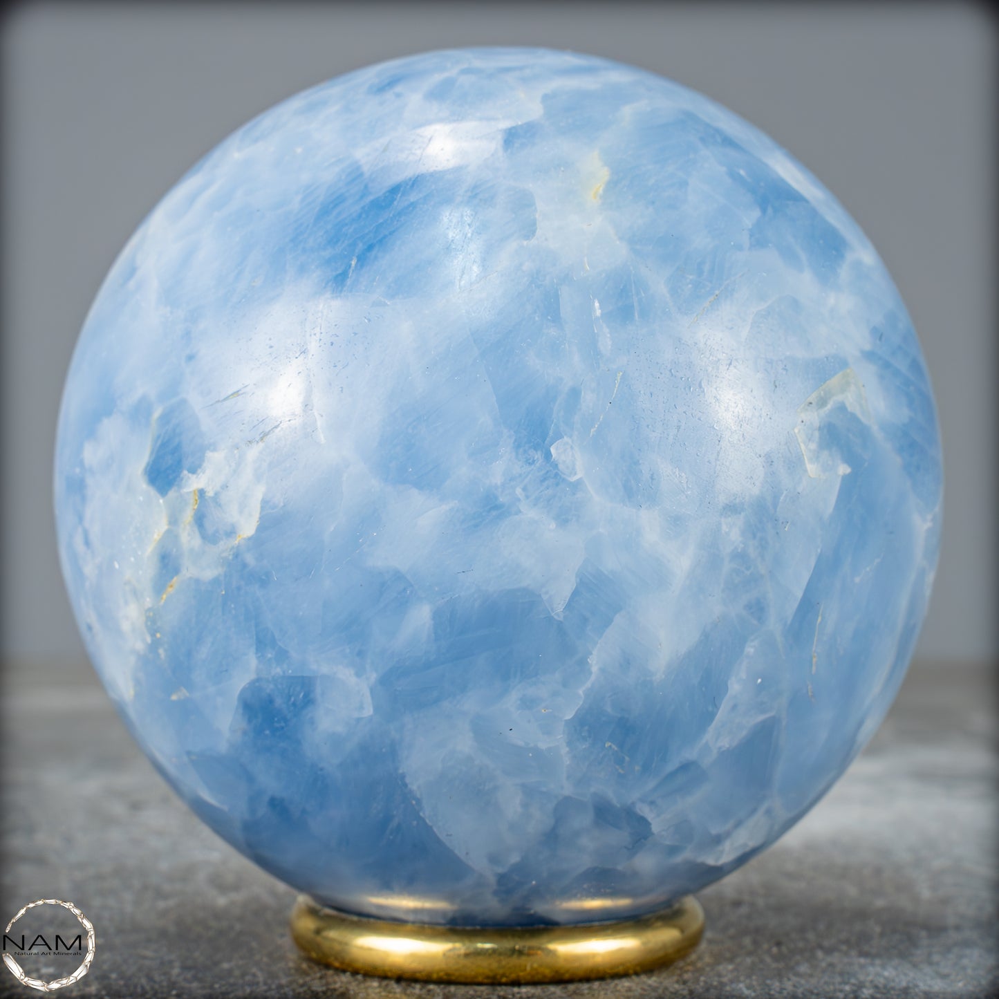 Natürliche Blaue Calcit Kugel - 874,05g - 85mm