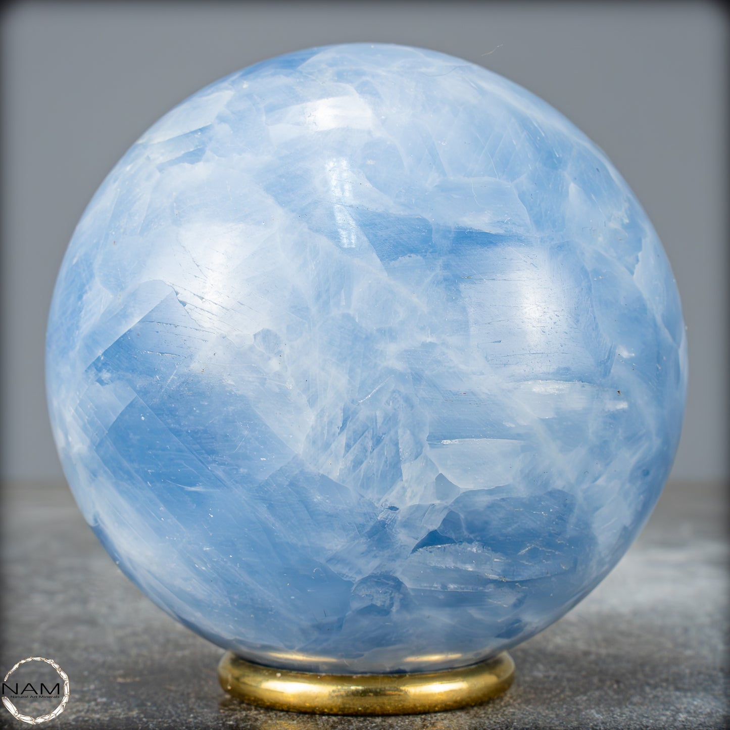 Natürliche Blaue Calcit Kugel - 874,05g - 85mm