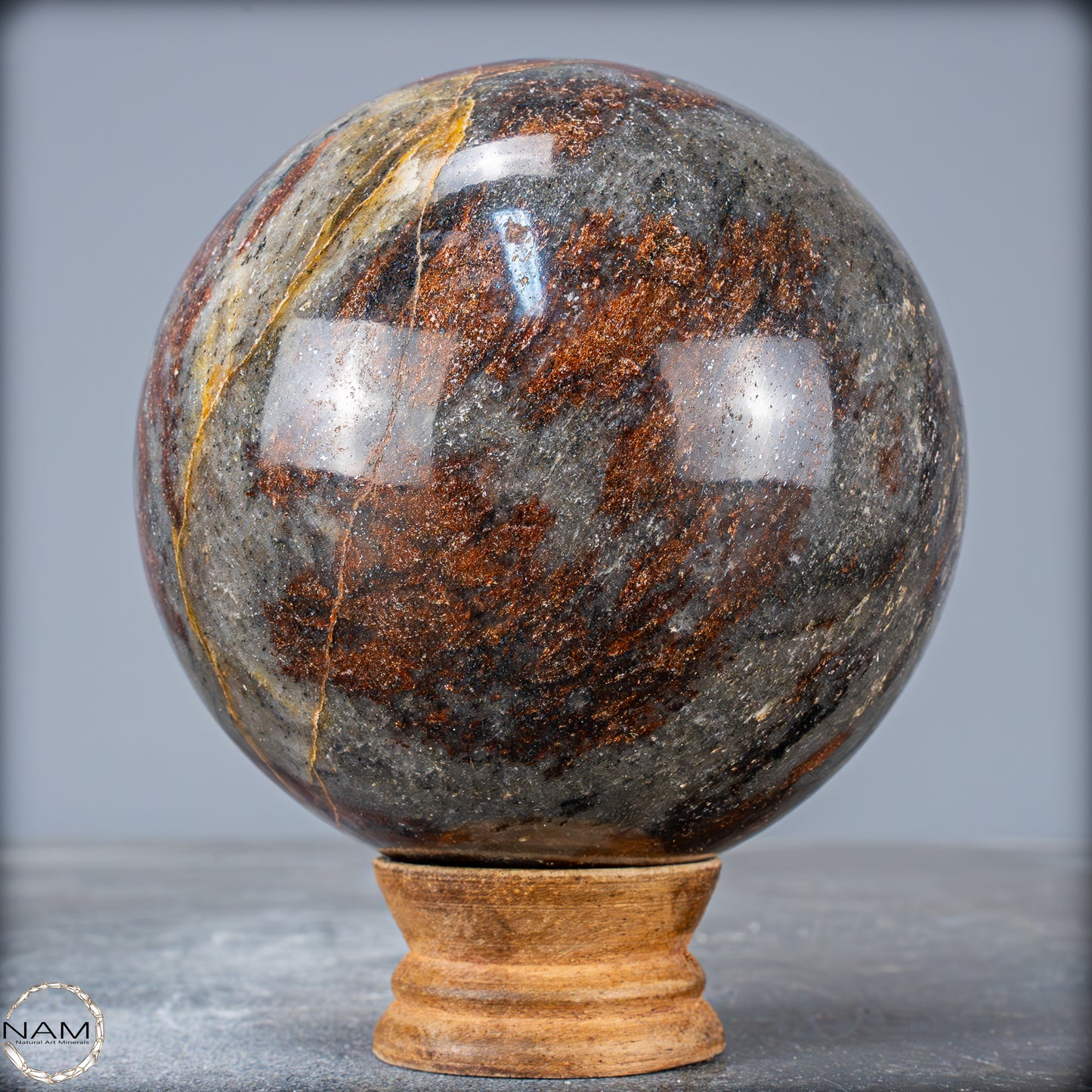 Natürliche Rote Aventurin Kugel aus Madagaskar- 1532,09g