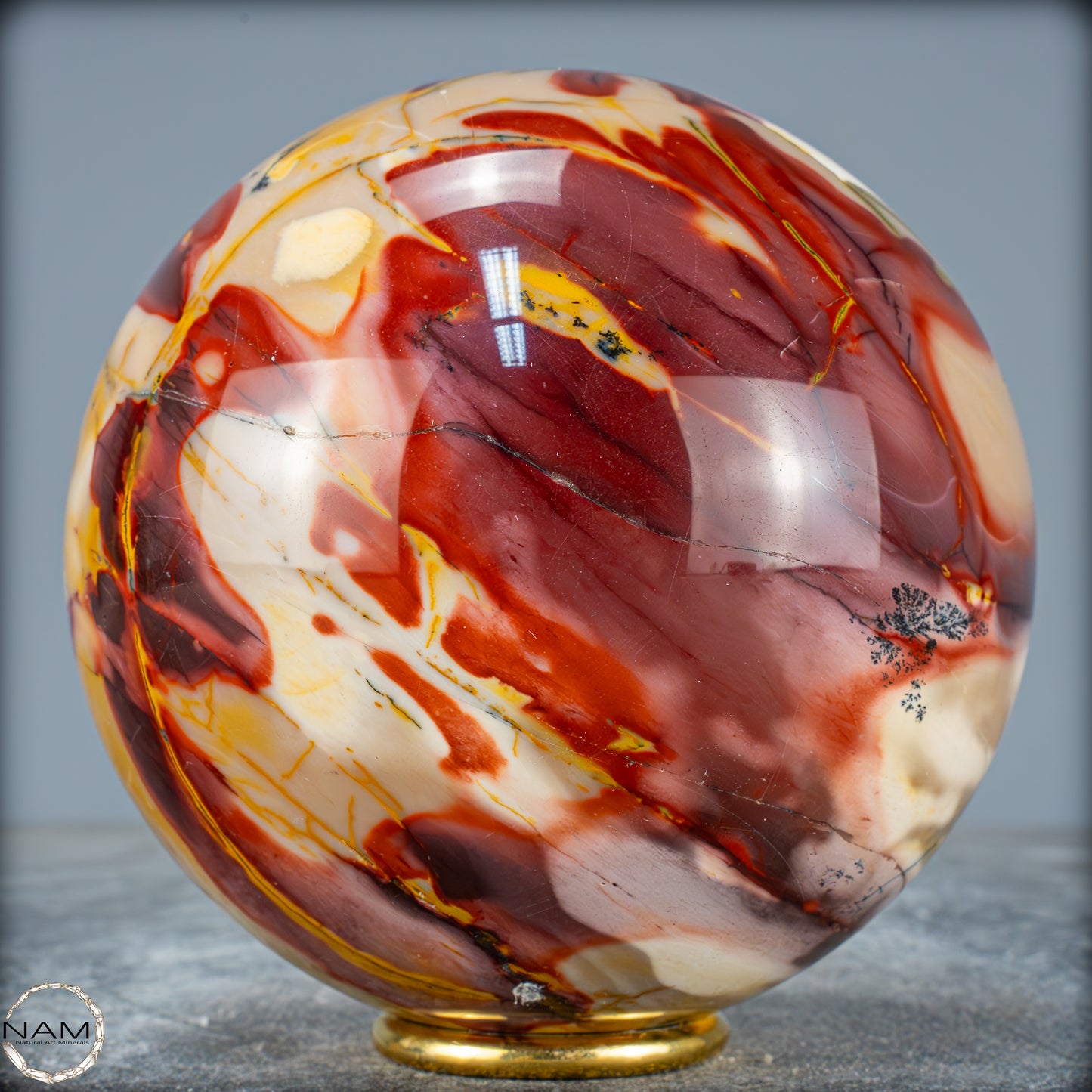 Natürliche Mookait Kugel aus Australien - 1969,71g - 120mm