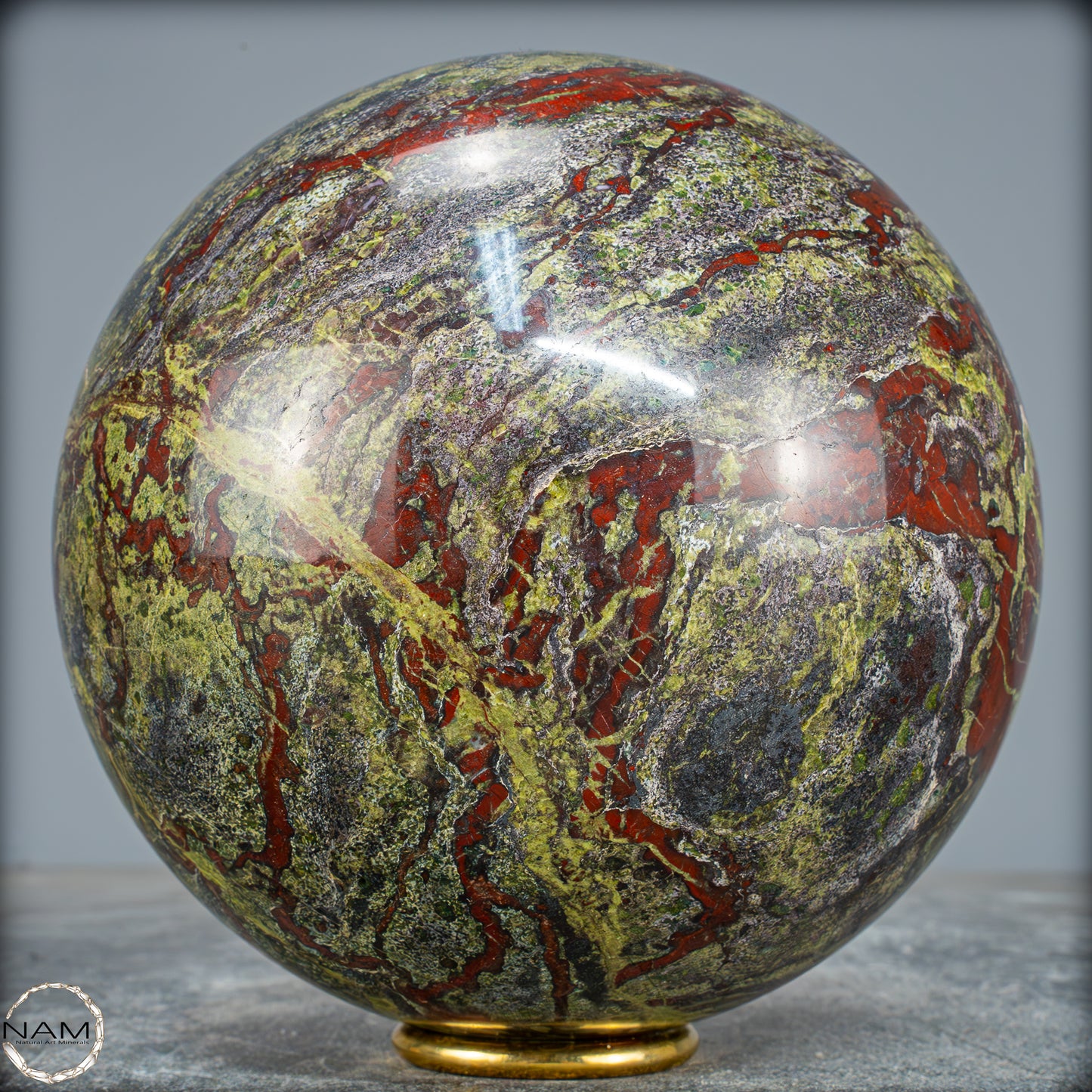 Natürliche Drachenblut-Jaspis Kugel aus Australien - 4010,02g - 145mm