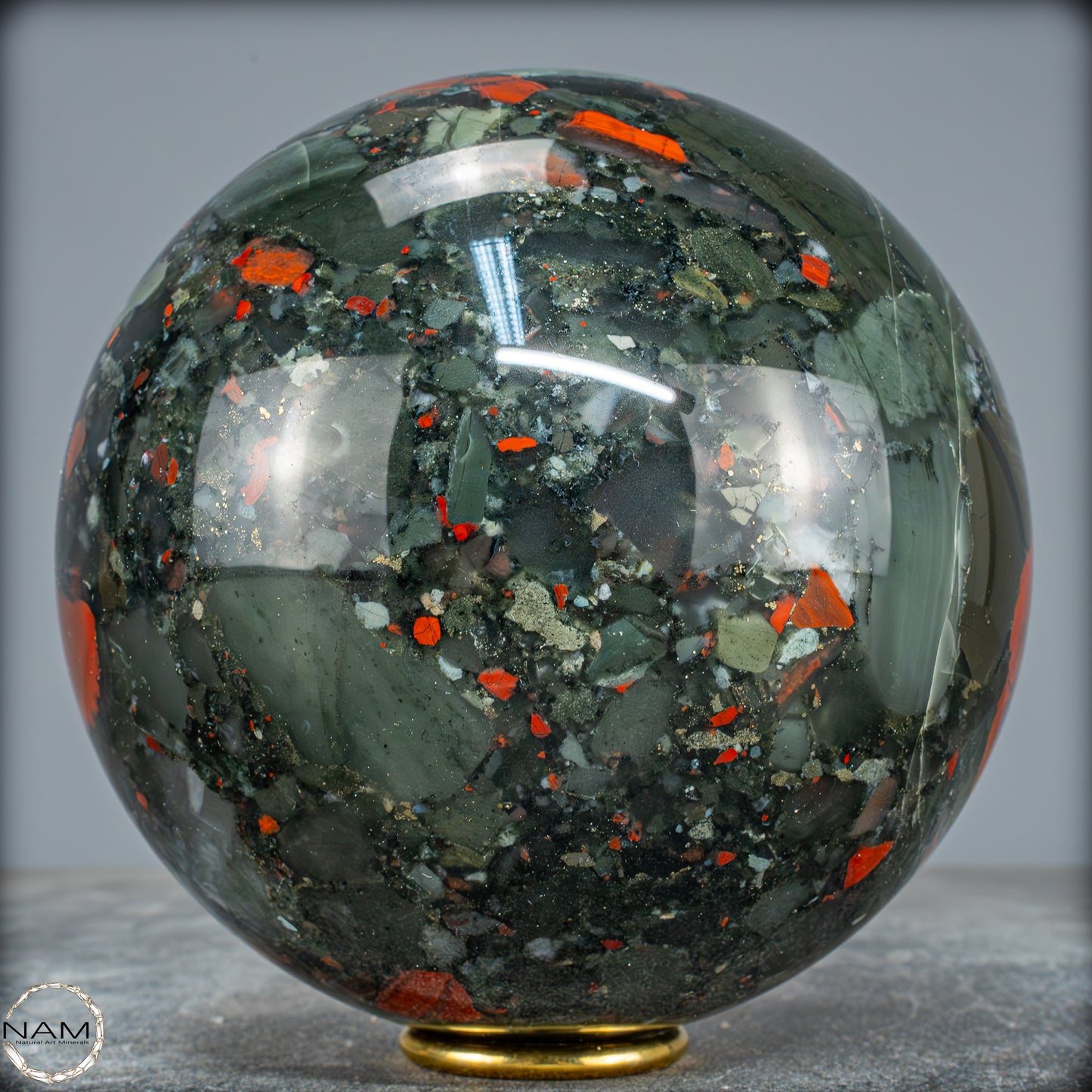 Natürliche Drachenblut-Jaspis Kugel aus Afrika - 3934,18g - 152mm