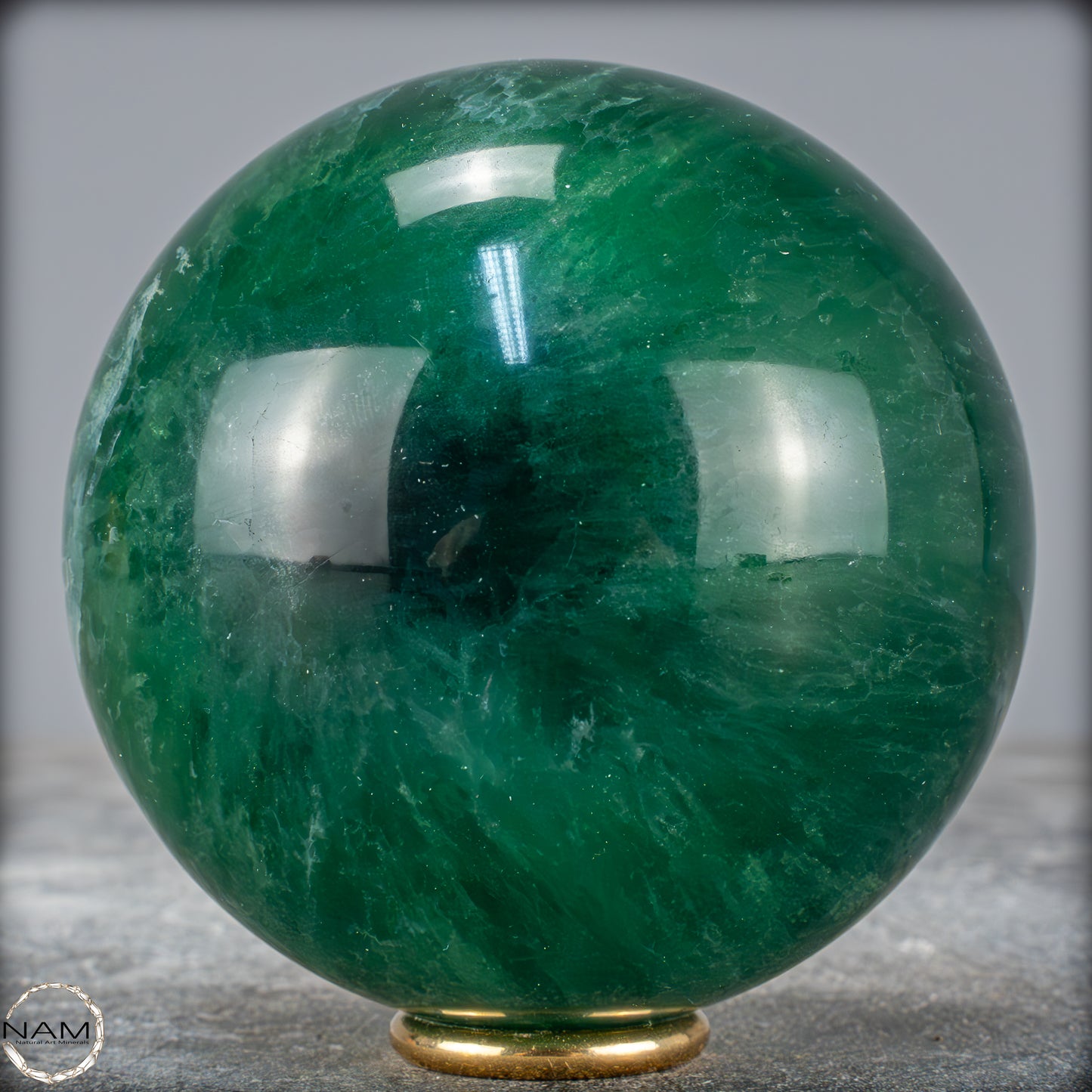 Natürliche Grüne Fluorit Kristallkugel, Spitzenqualität -983,57g - 84mm