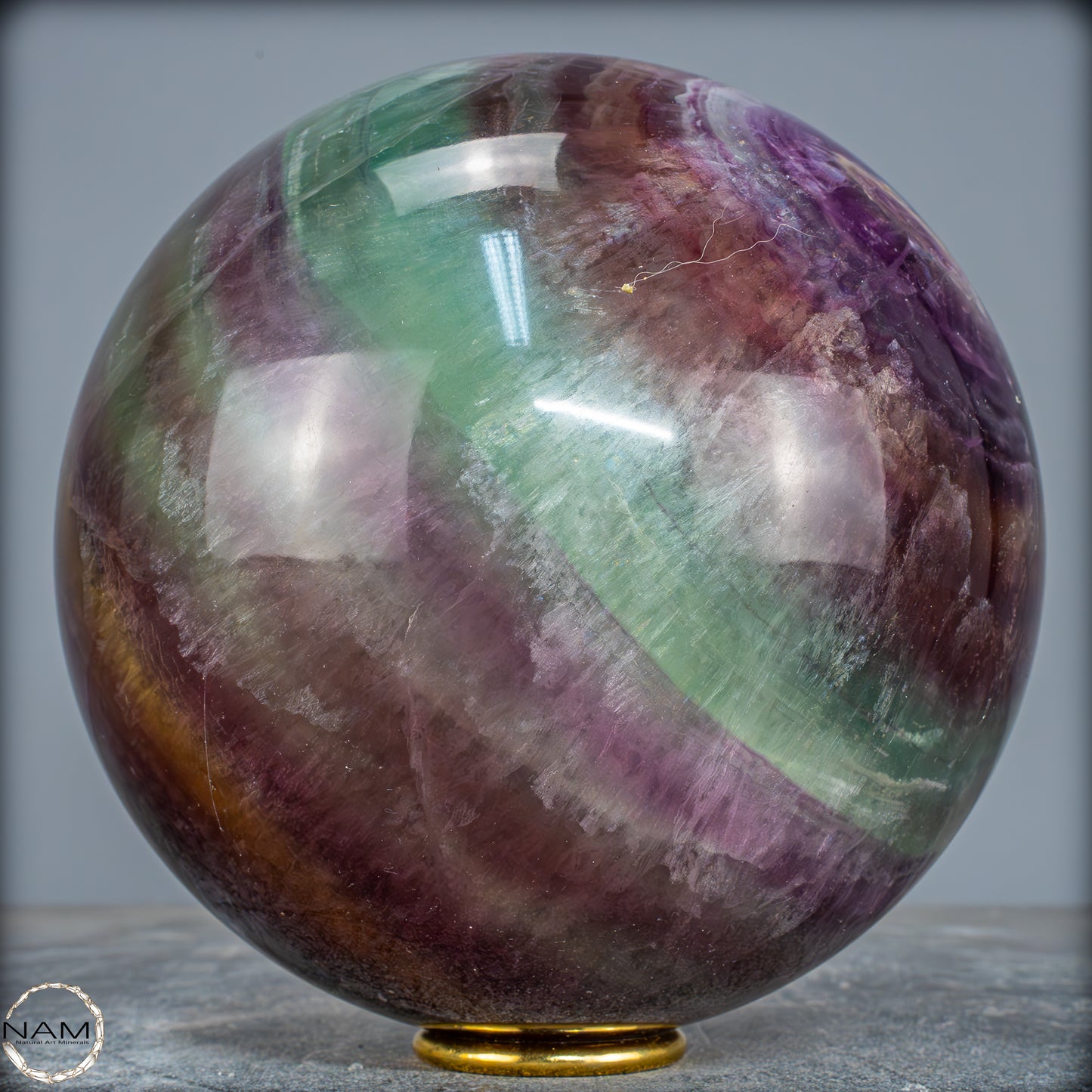 Natürliche Regenbogen-Fluorit Kristallkugel, China - 5833,14g - 160mm