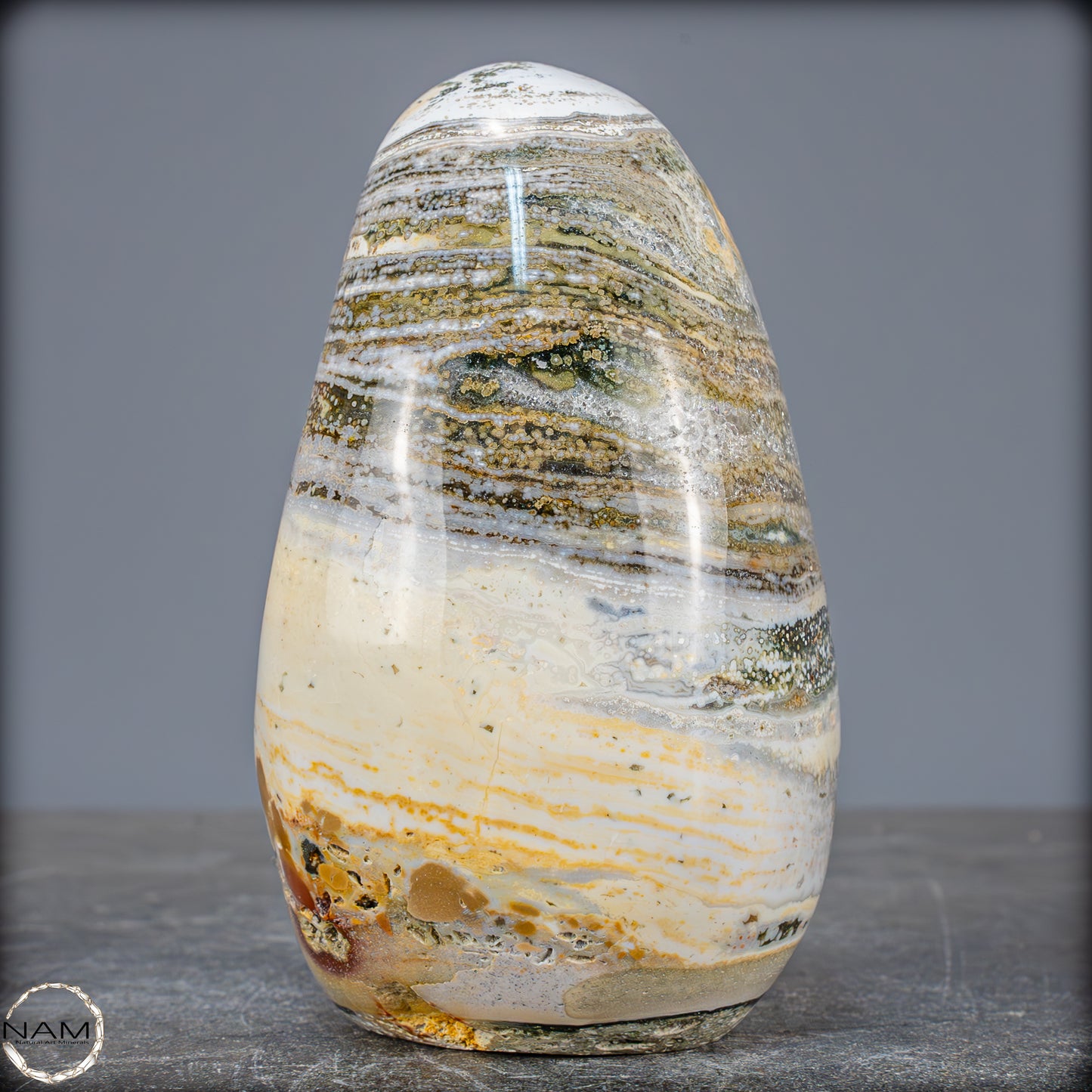 Natürlicher Ocean Jaspis Freiform - 878,58g