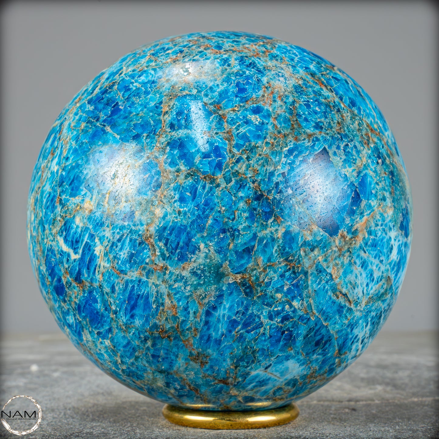 Natürliche Große Blaue Apatit-Kristall Kugel - 2655,41g - 123mm