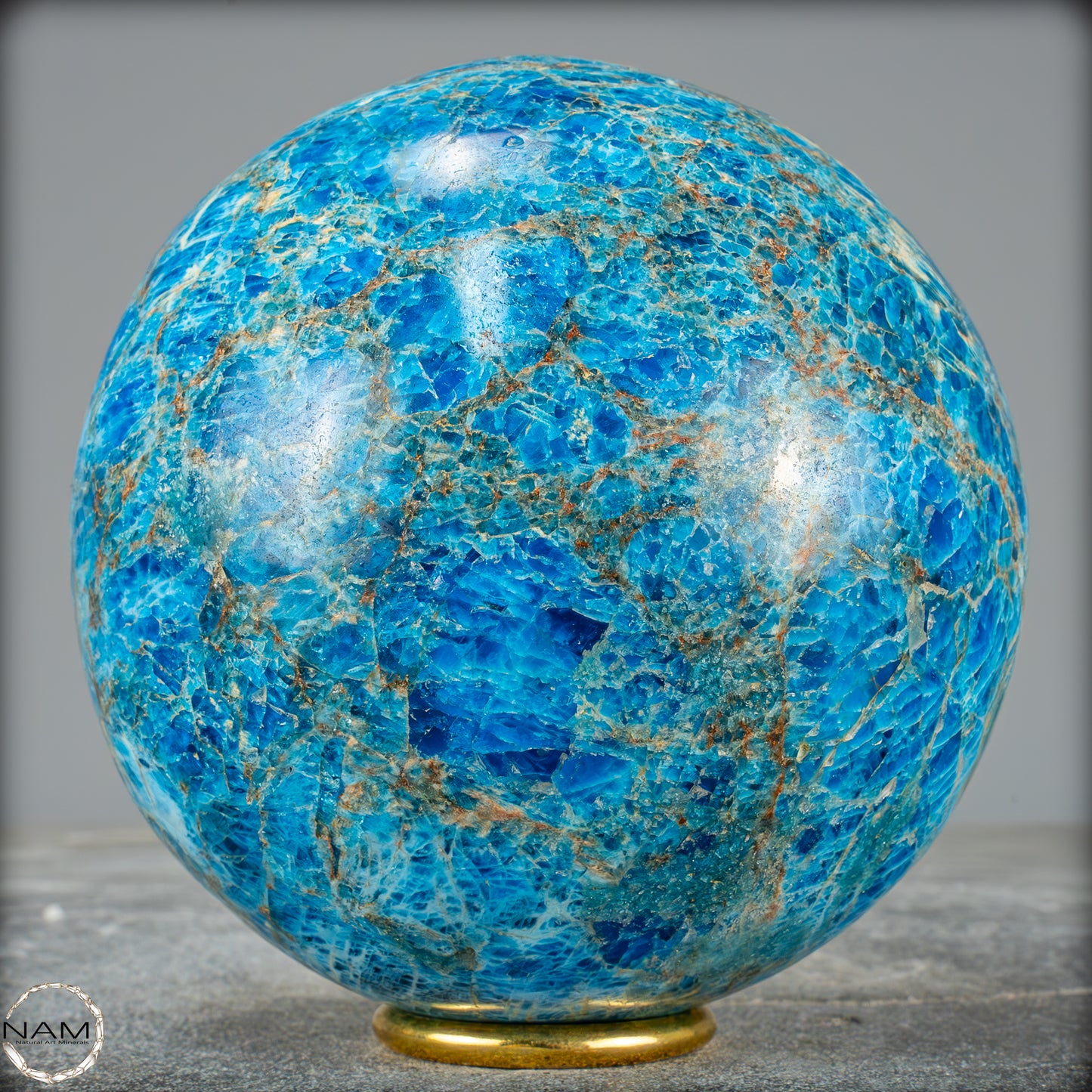 Natürliche Große Blaue Apatit-Kristall Kugel - 2655,41g - 123mm