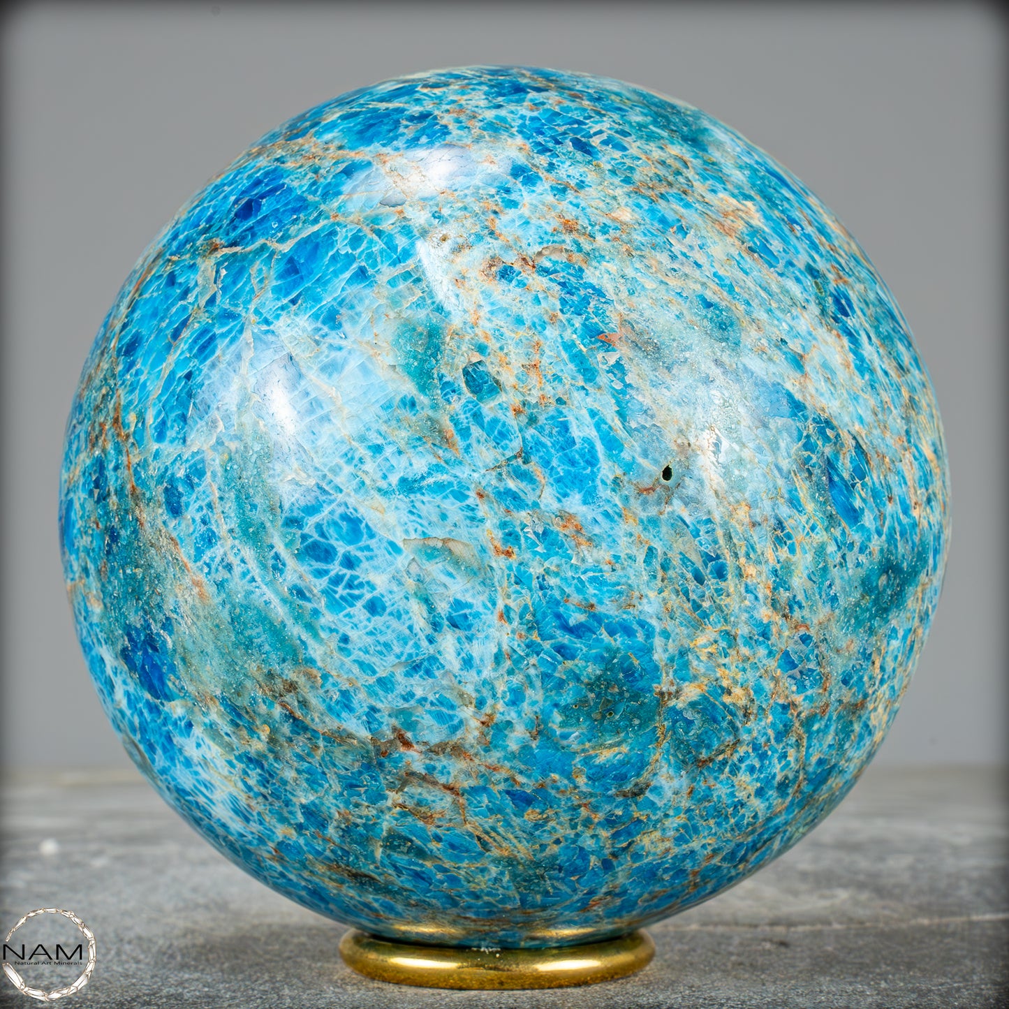 Natürliche Große Blaue Apatit-Kristall Kugel - 2655,41g - 123mm