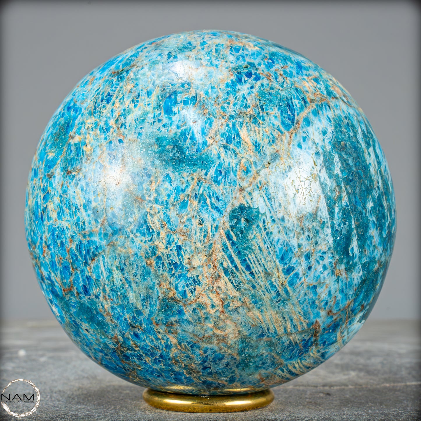 Natürliche Große Blaue Apatit-Kristall Kugel - 2655,41g - 123mm