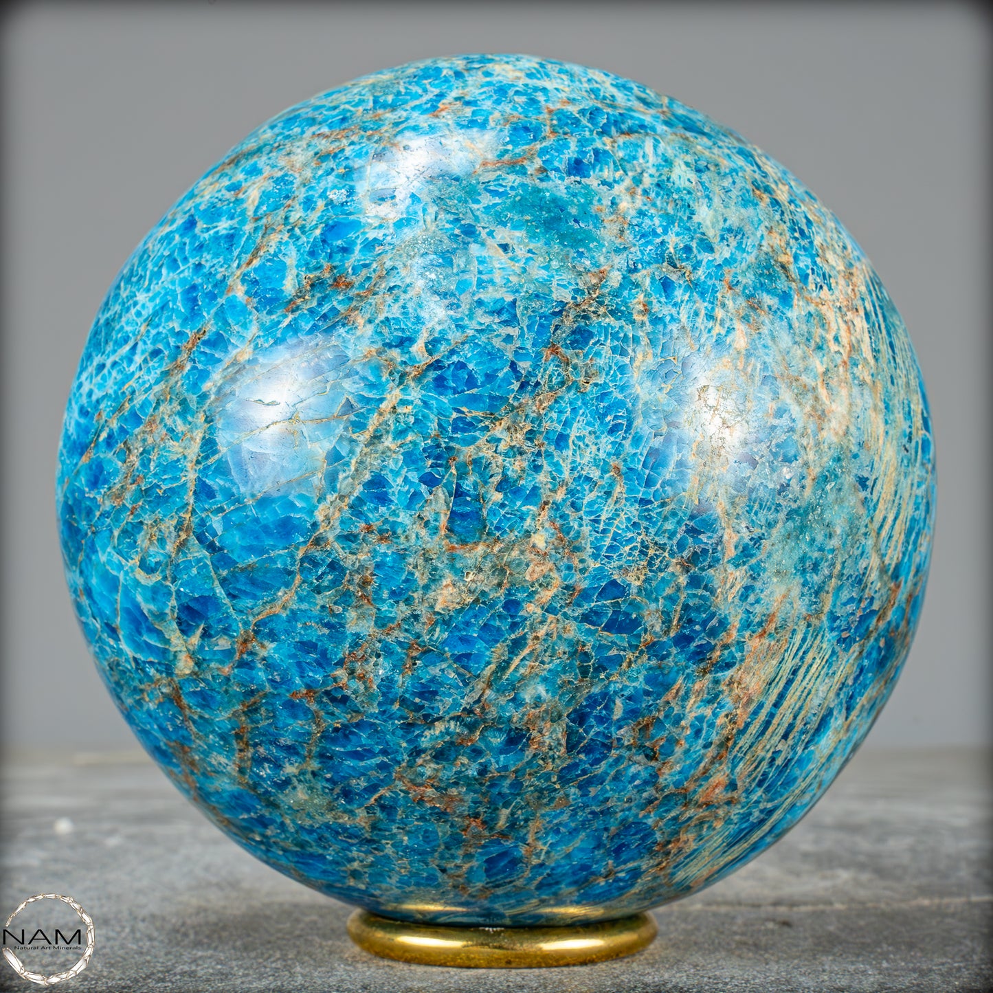 Natürliche Große Blaue Apatit-Kristall Kugel - 2655,41g - 123mm