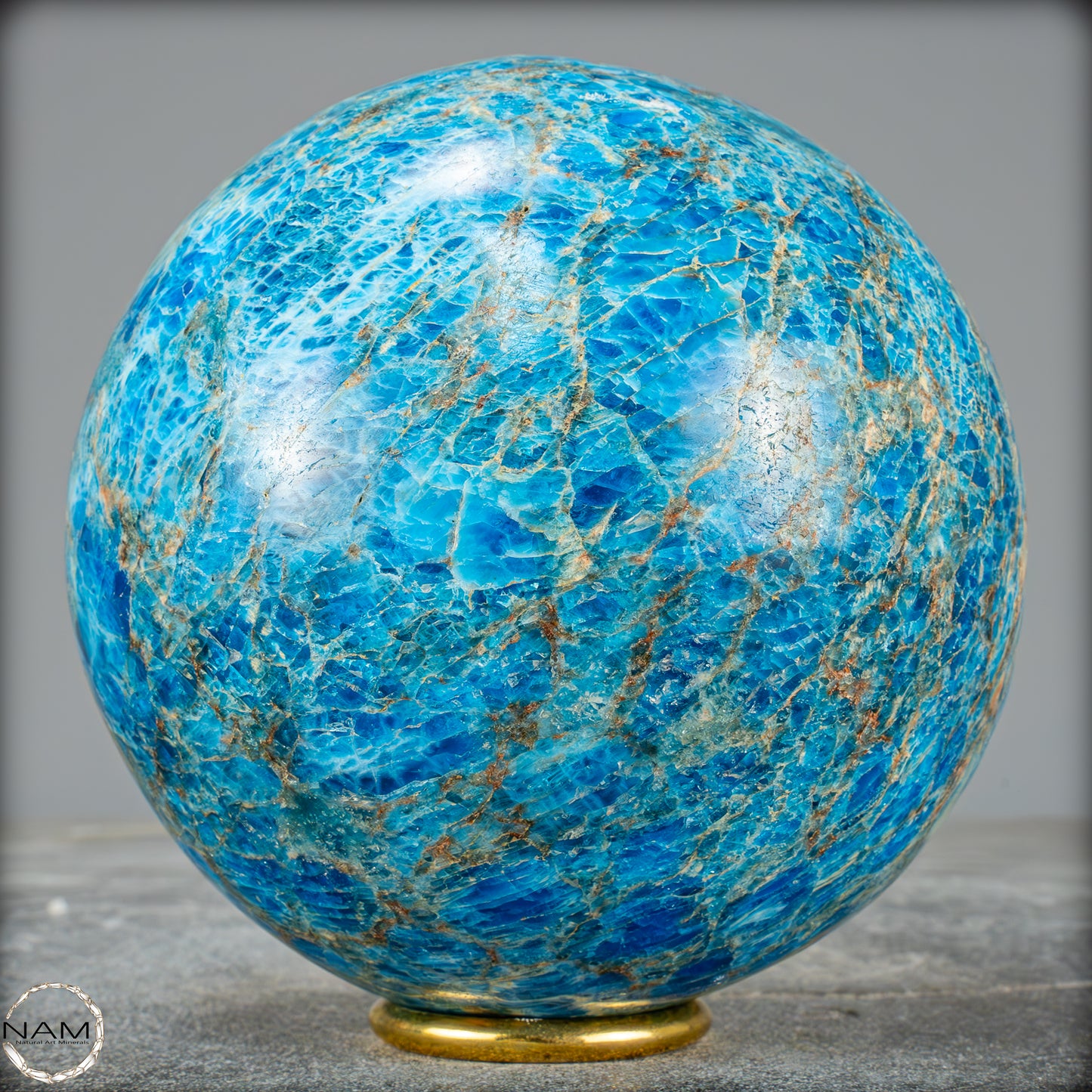 Natürliche Große Blaue Apatit-Kristall Kugel - 2655,41g - 123mm