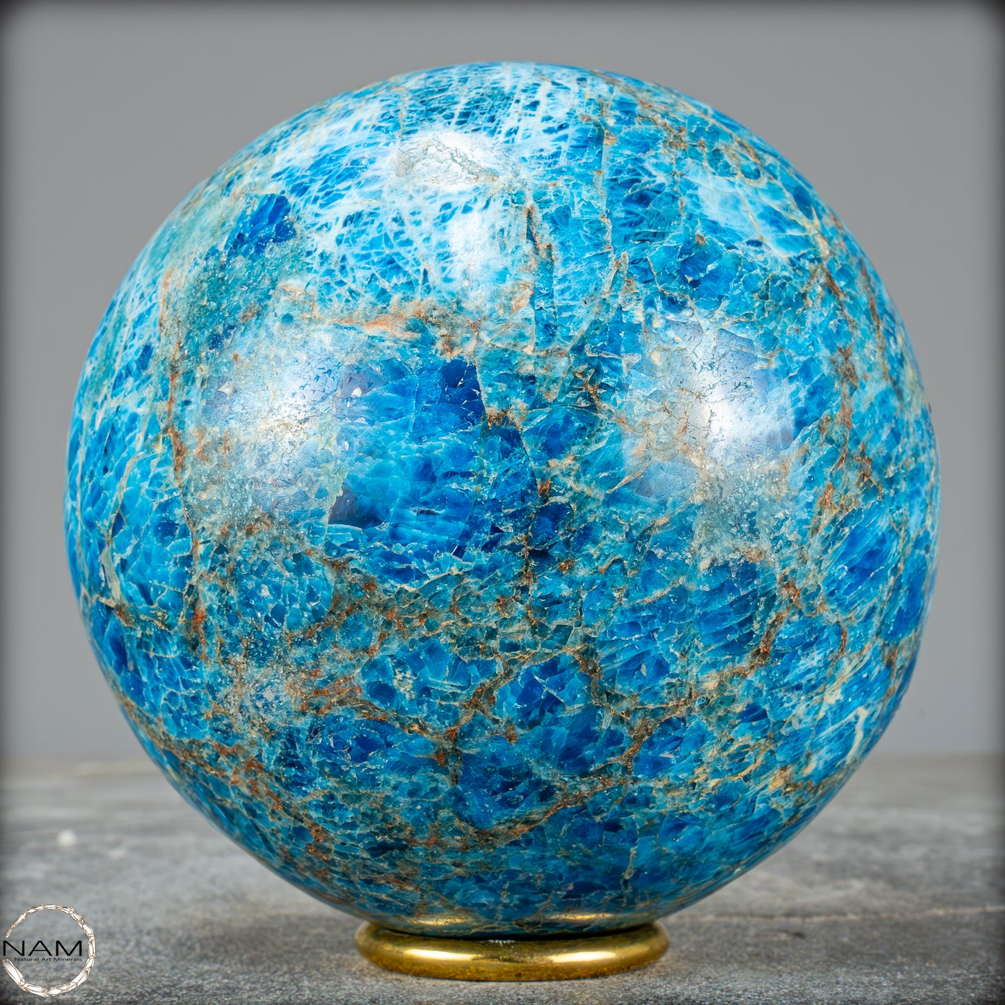 Natürliche Große Blaue Apatit-Kristall Kugel - 2655,41g - 123mm