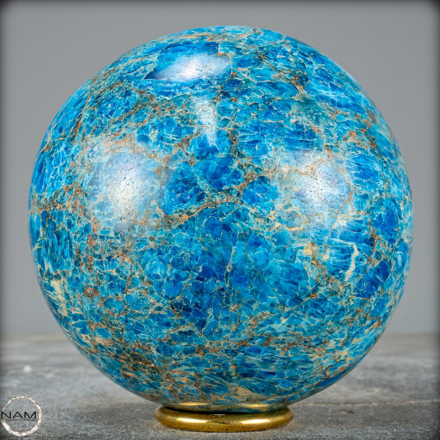 Natürliche Große Blaue Apatit-Kristall Kugel - 2655,41g - 123mm