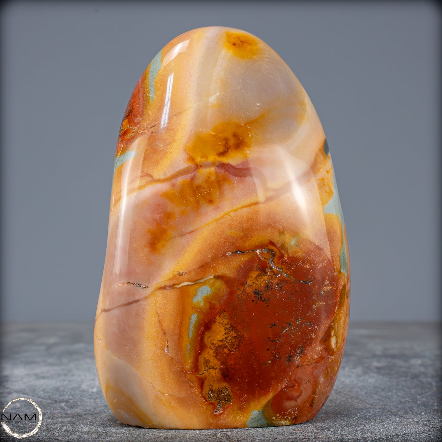 Natürliche Polychrome Jaspis Kristall-Freiform - 671,14g