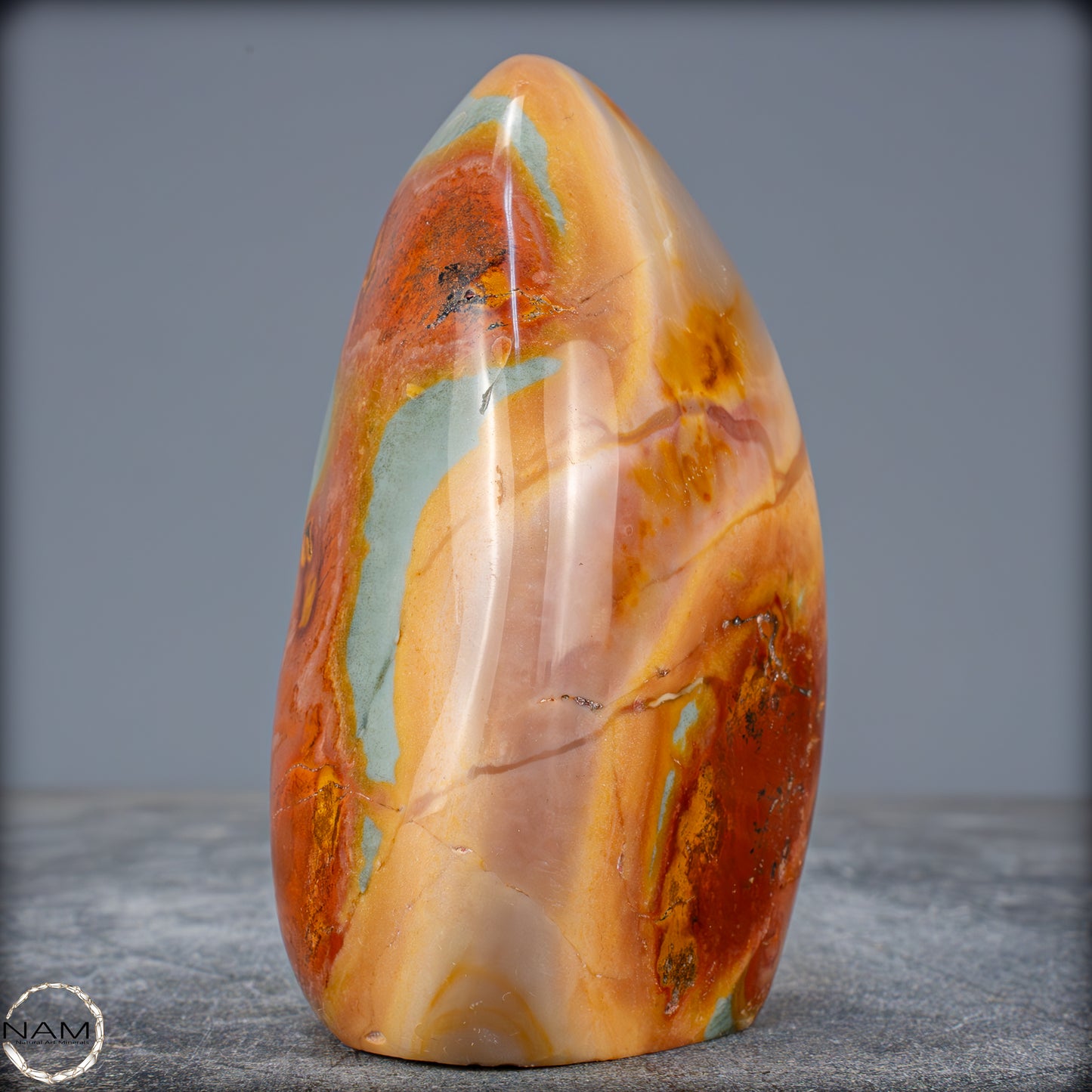 Natürliche Polychrome Jaspis Kristall-Freiform - 671,14g