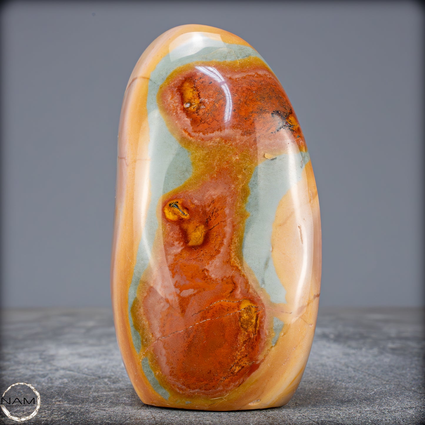 Natürliche Polychrome Jaspis Kristall-Freiform - 671,14g