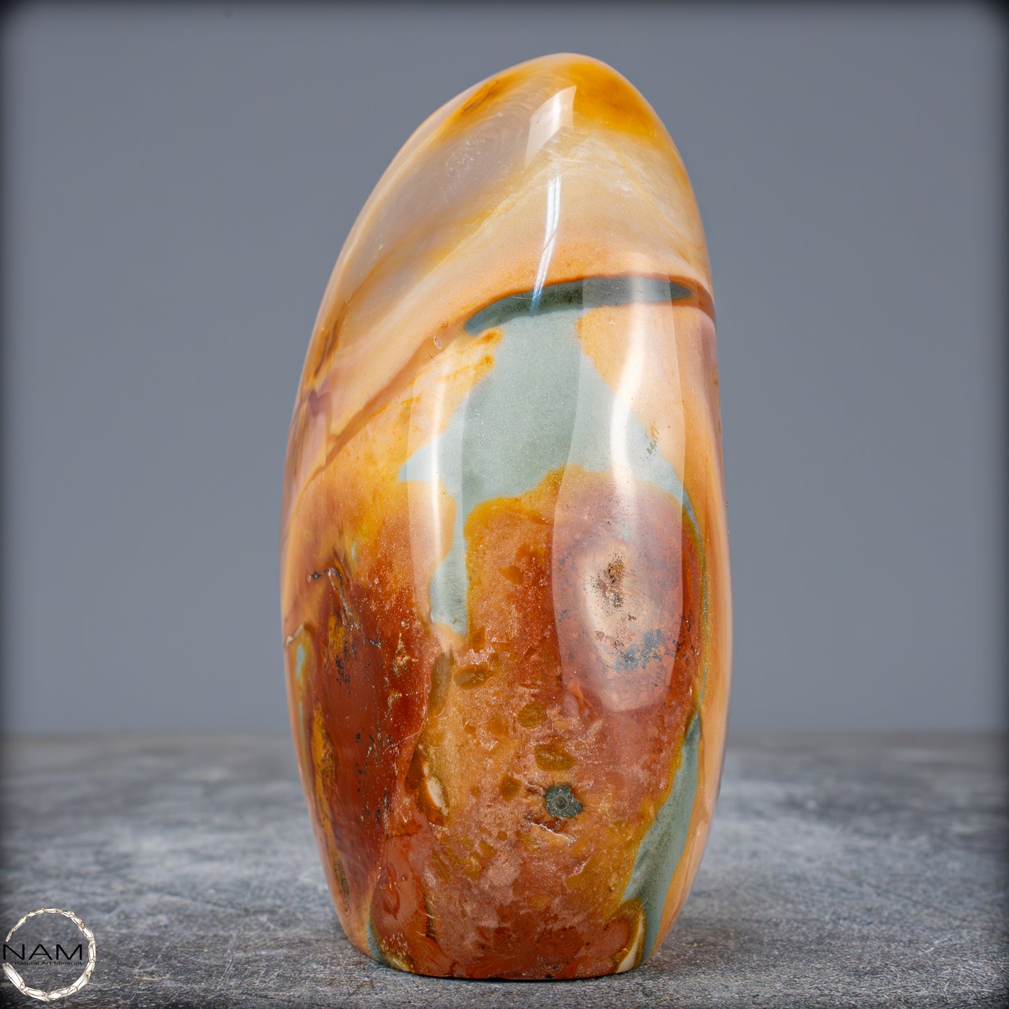 Natürliche Polychrome Jaspis Kristall-Freiform - 671,14g