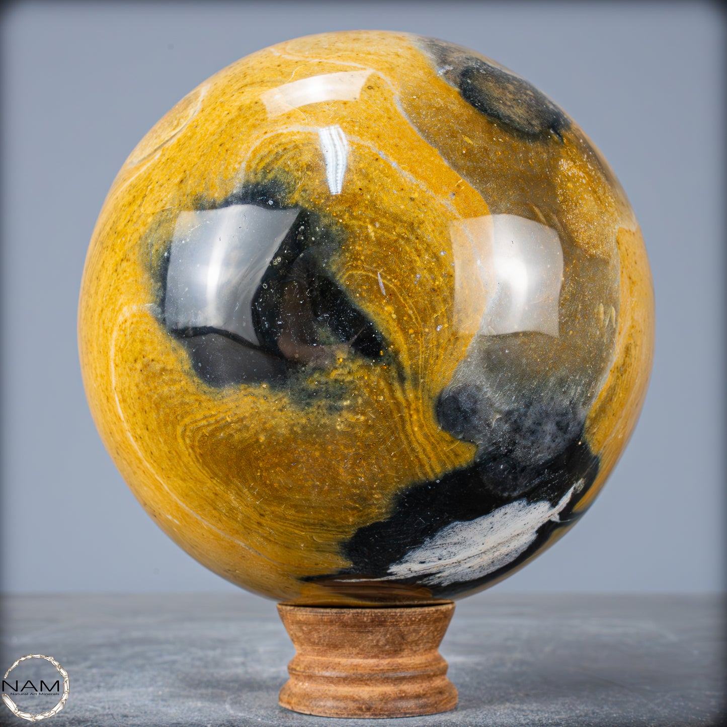 Natürliche Jaspis-Chalcedon Kristallkugel - 3375,51g - 142mm
