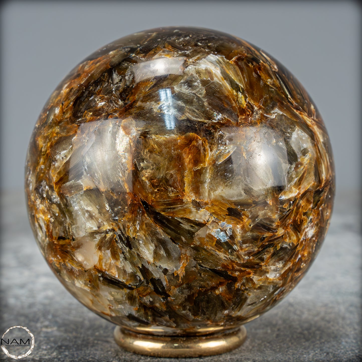 Natürliche Mica (Glimmer) Kristallkugel aus Brasilien - 385,97g - 64mm