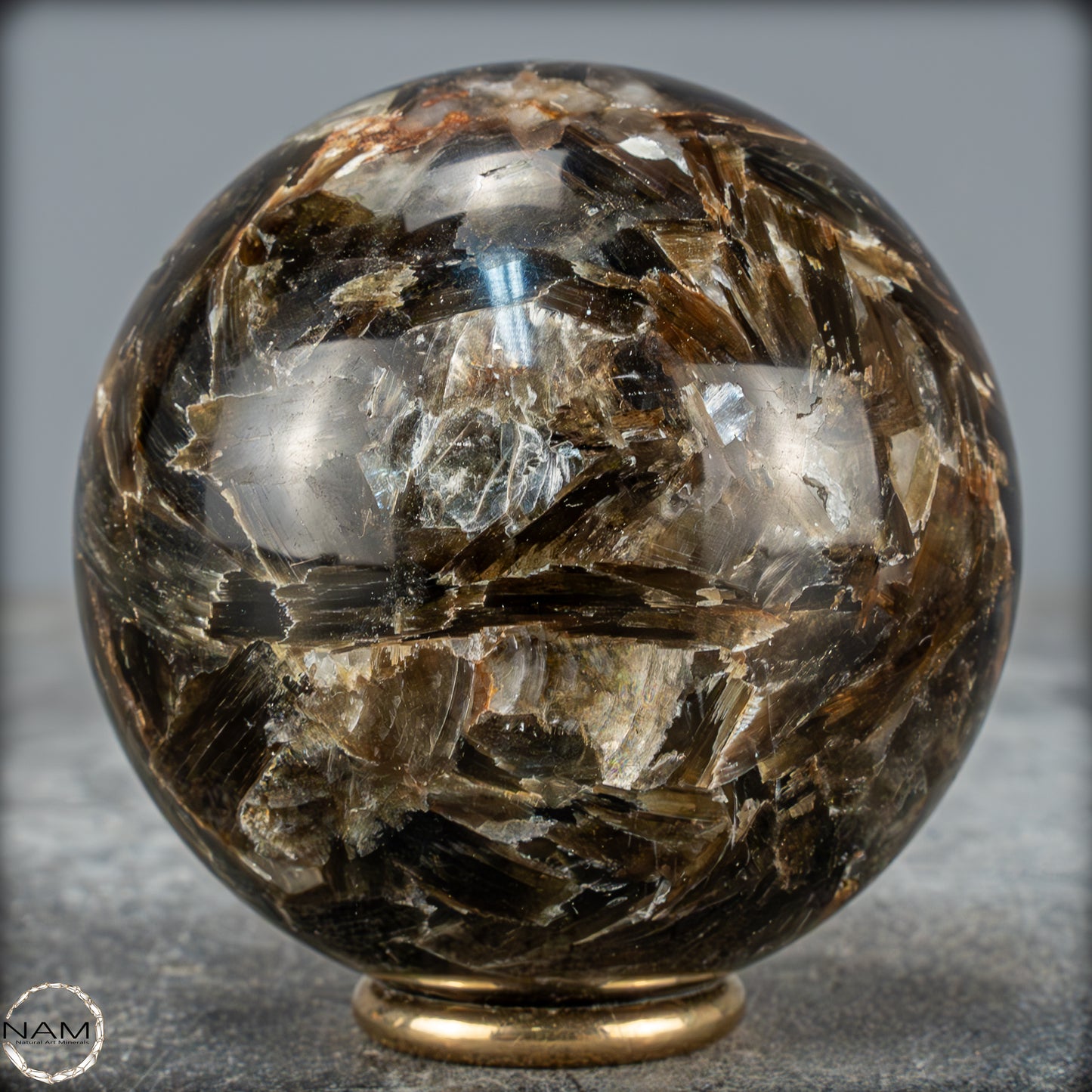 Natürliche Mica (Glimmer) Kristallkugel aus Brasilien - 423,95g - 66mm