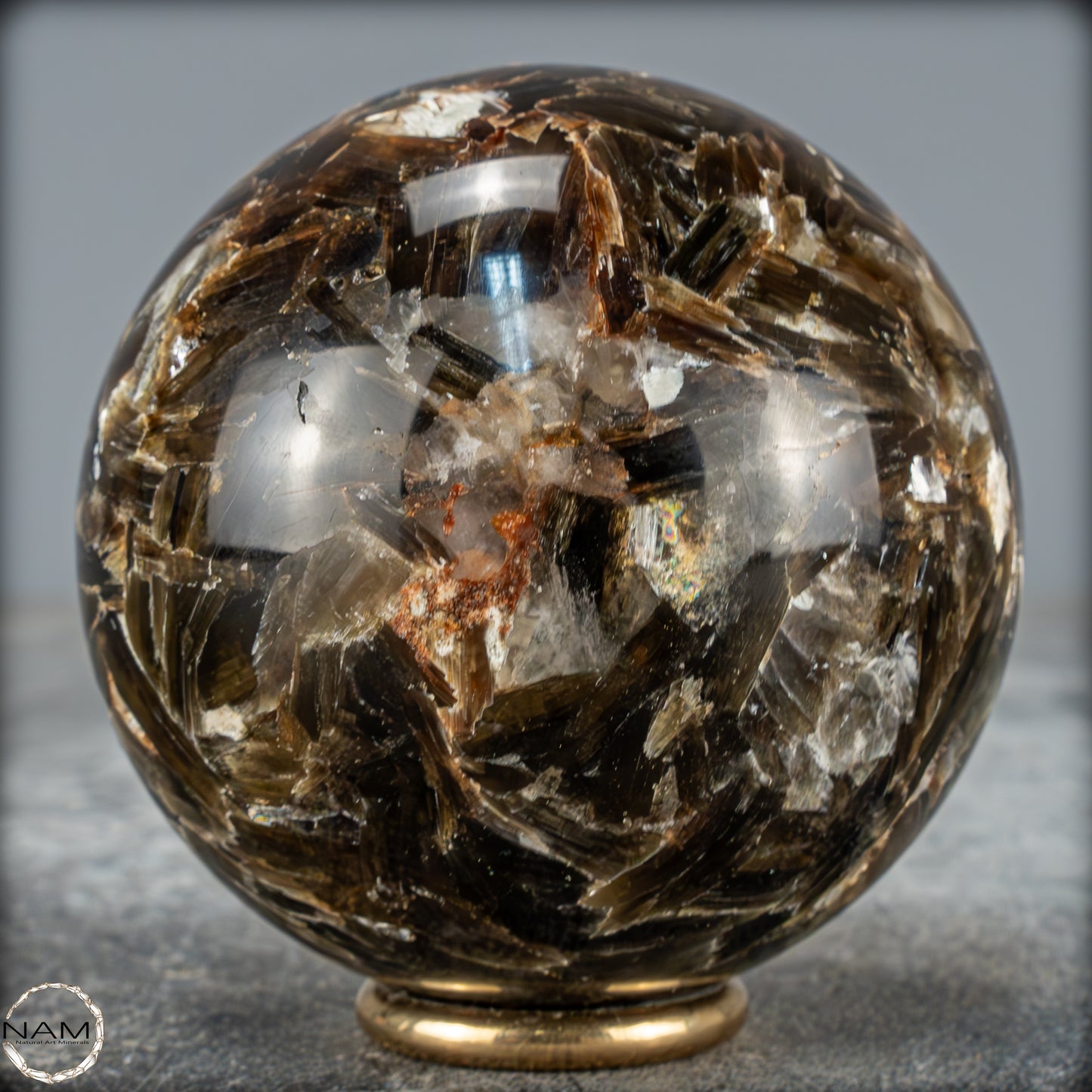 Natürliche Mica (Glimmer) Kristallkugel aus Brasilien - 423,95g - 66mm