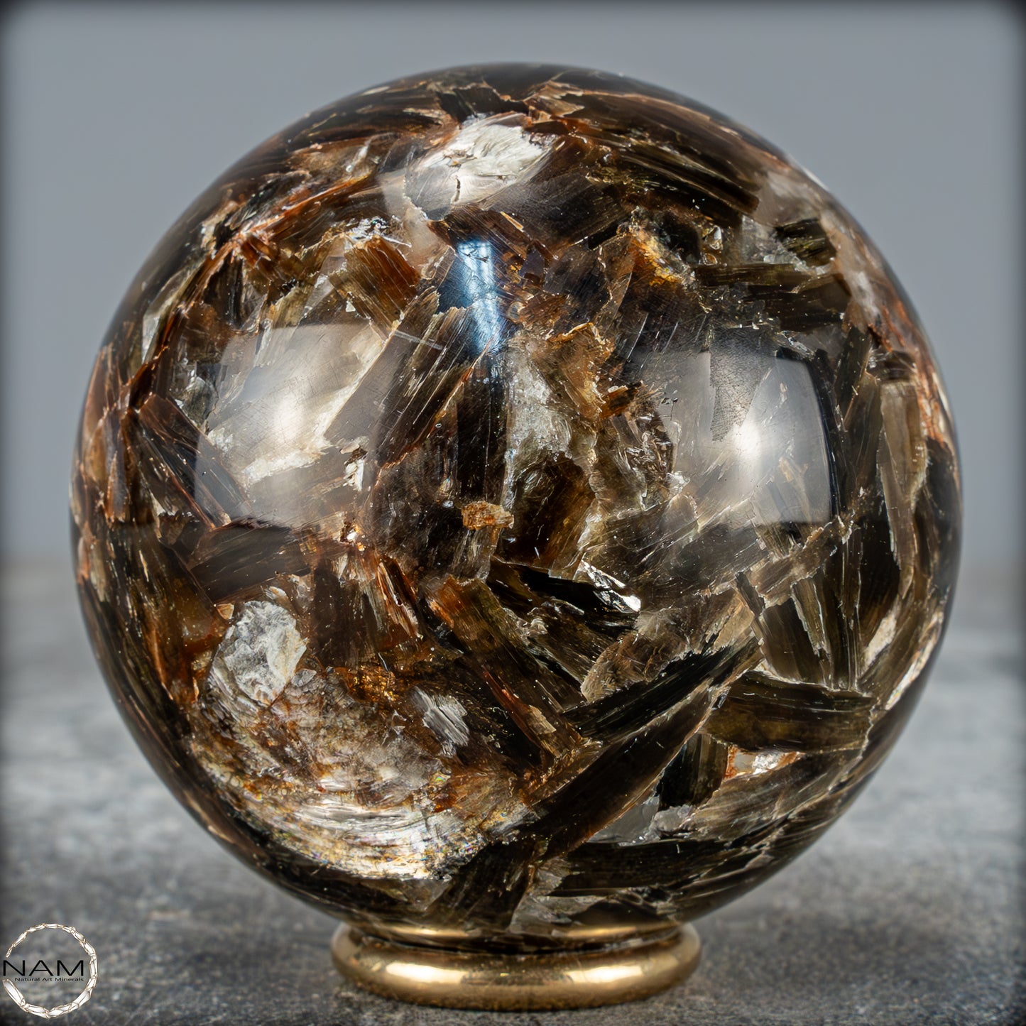 Natürliche Mica (Glimmer) Kristallkugel aus Brasilien - 423,95g - 66mm