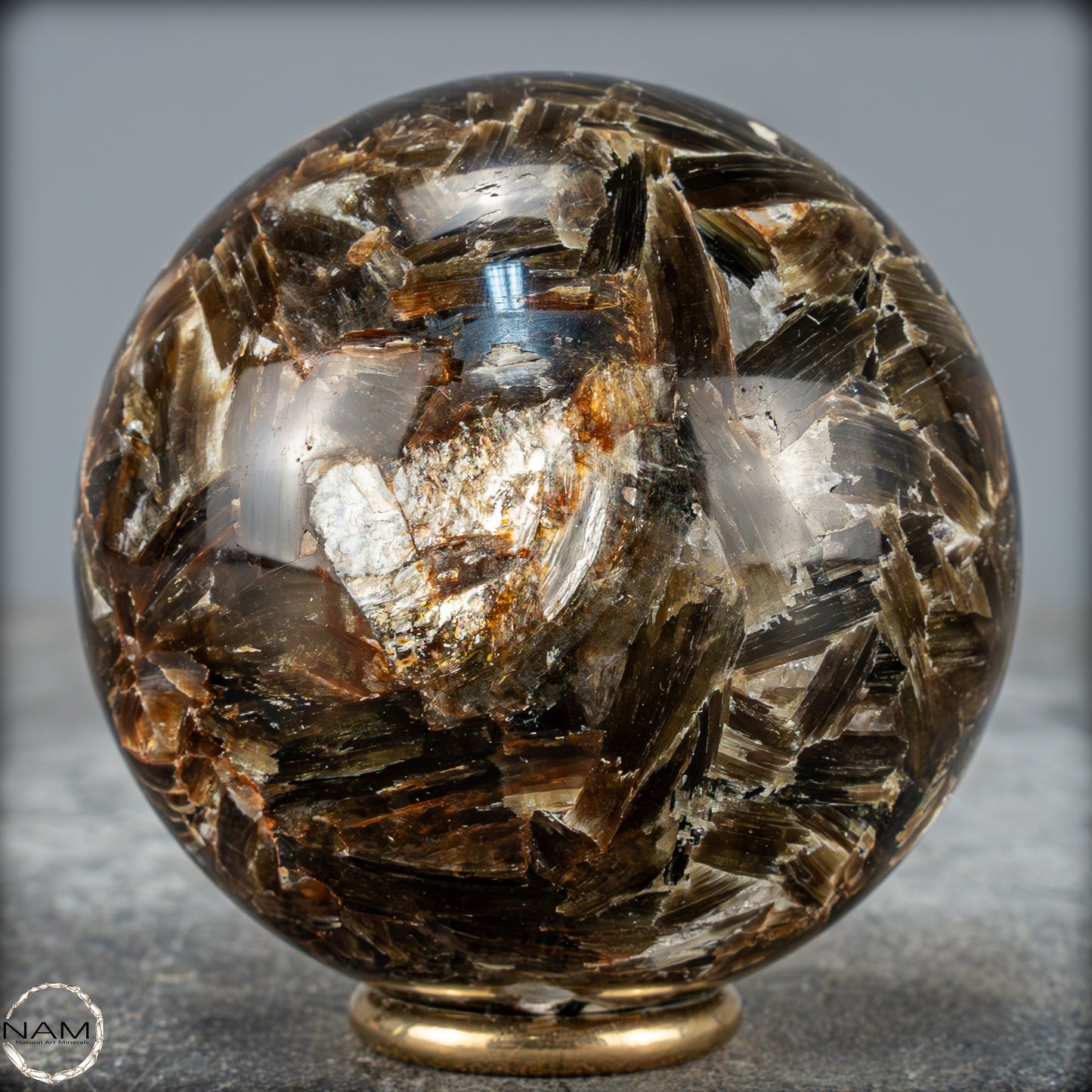 Natürliche Mica (Glimmer) Kristallkugel aus Brasilien - 423,95g - 66mm