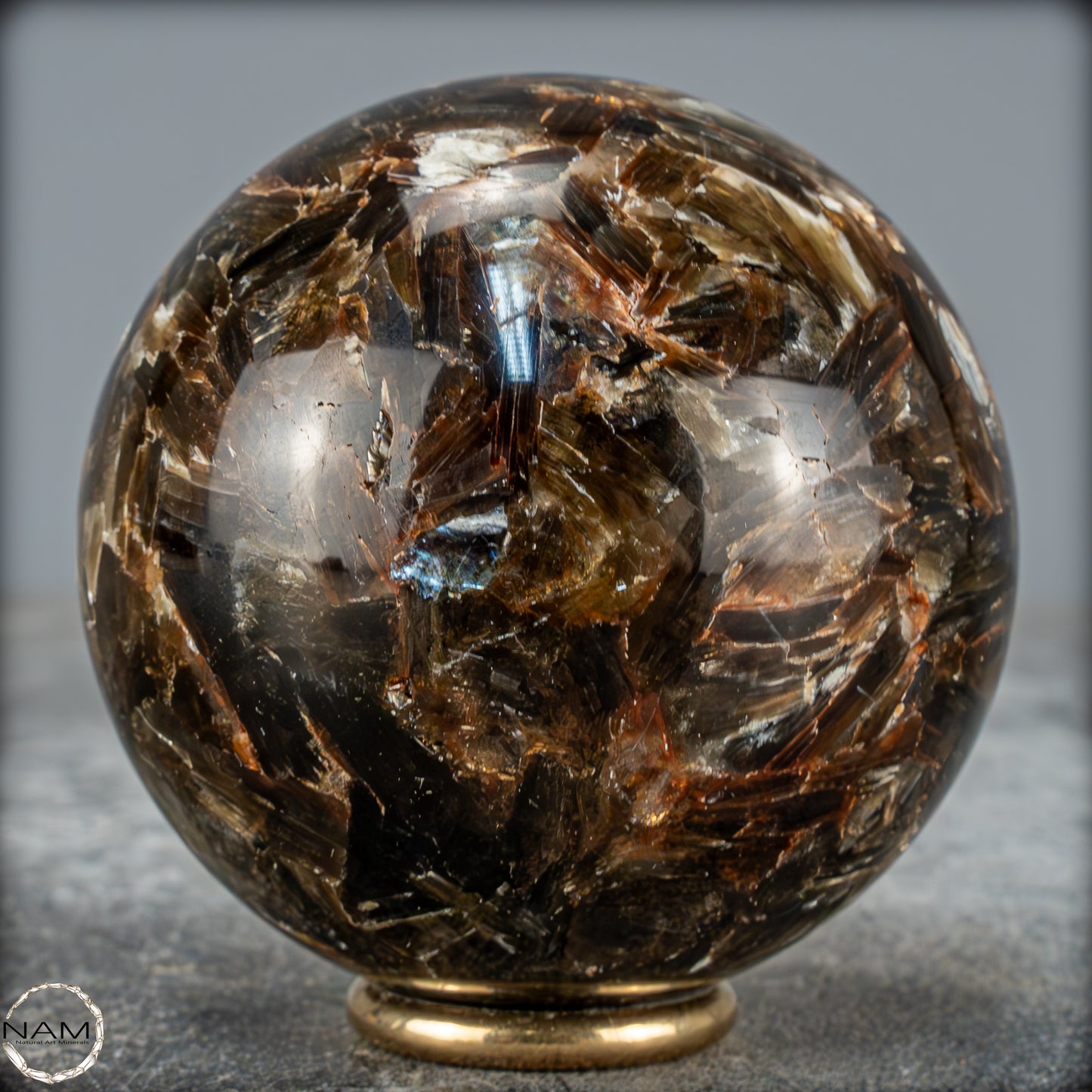 Natürliche Mica (Glimmer) Kristallkugel aus Brasilien - 423,95g - 66mm