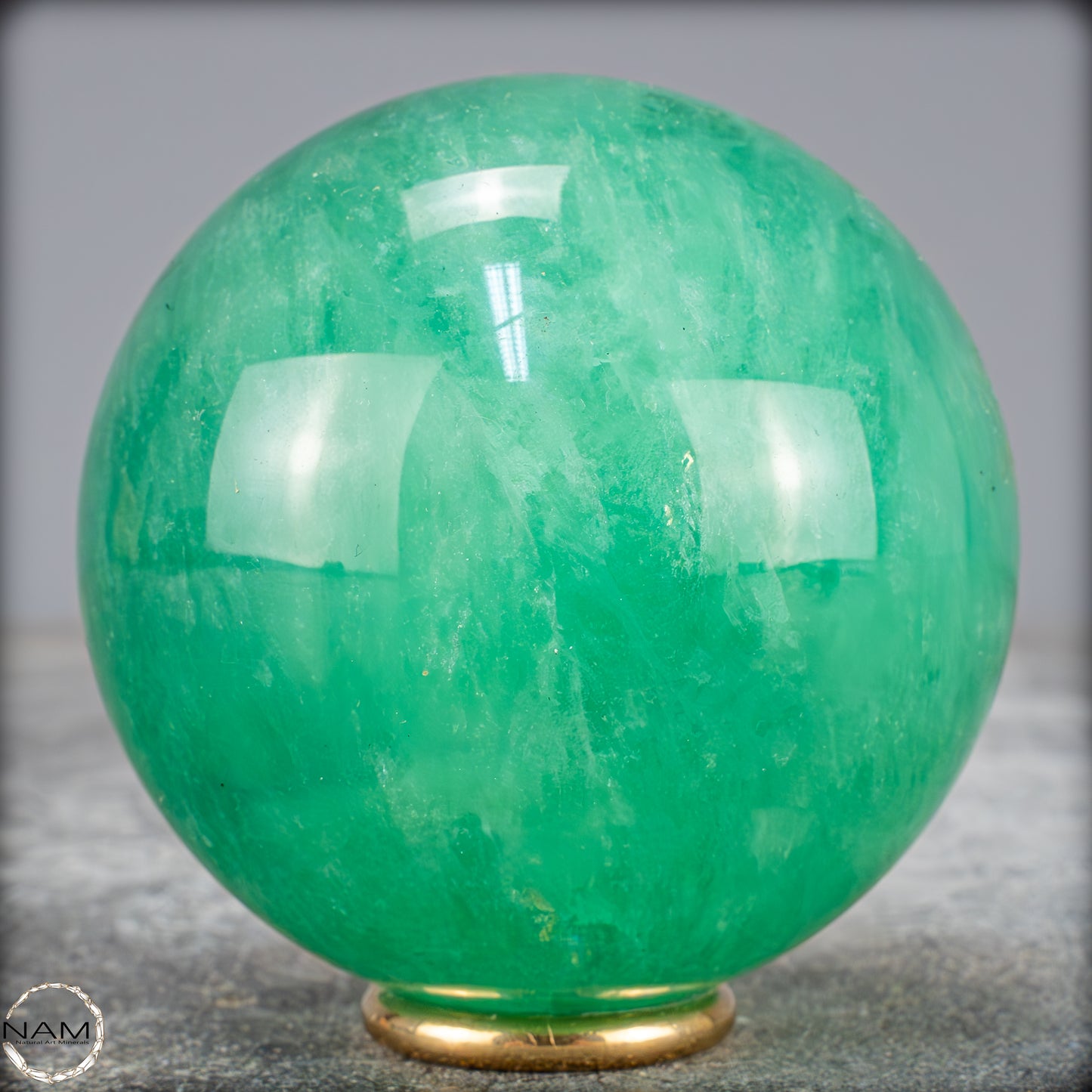 Natürliche Grüne Fluorit Kristallkugel, Spitzenqualität - 547,38g - 69mm