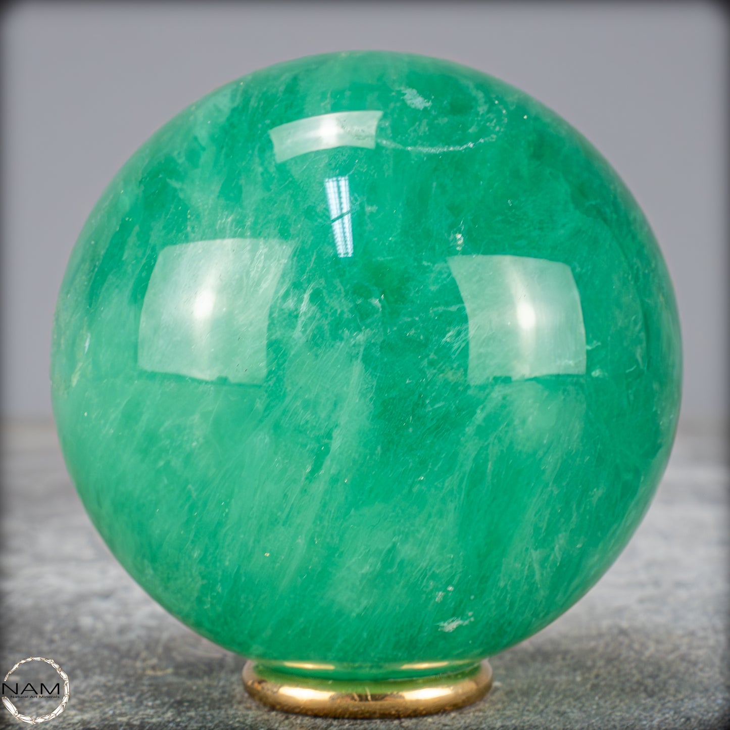 Natürliche Grüne Fluorit Kristallkugel, Spitzenqualität - 547,38g - 69mm