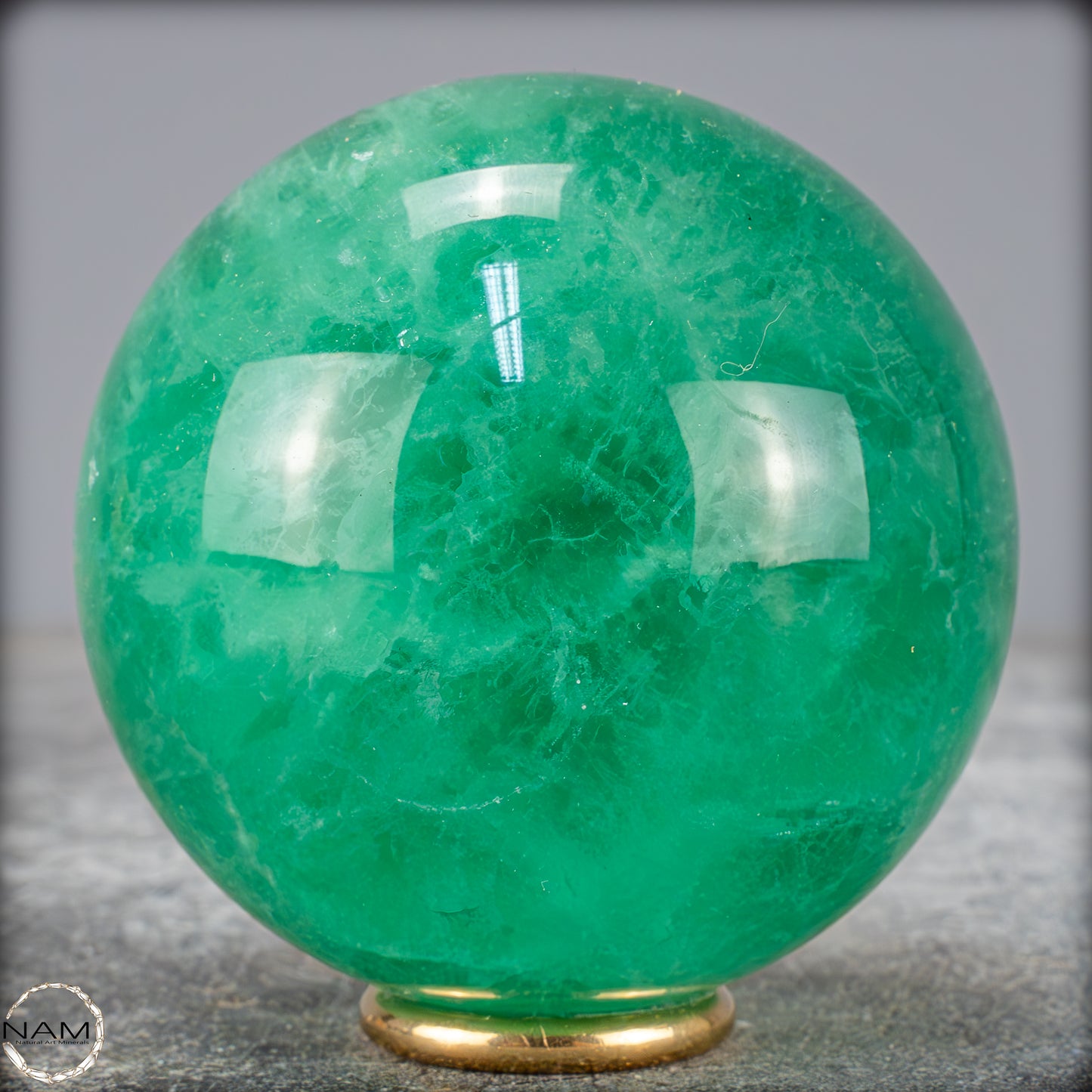 Natürliche Grüne Fluorit Kristallkugel, Spitzenqualität - 547,38g - 69mm