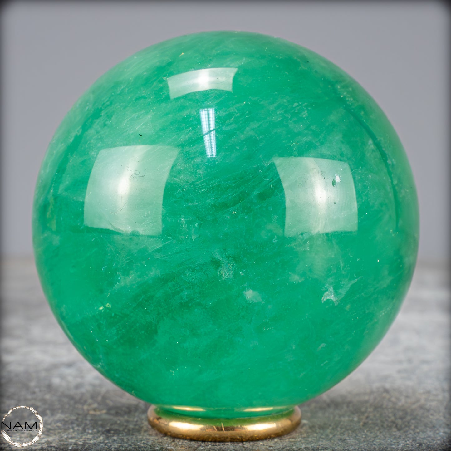 Natürliche Grüne Fluorit Kristallkugel, Spitzenqualität - 547,38g - 69mm