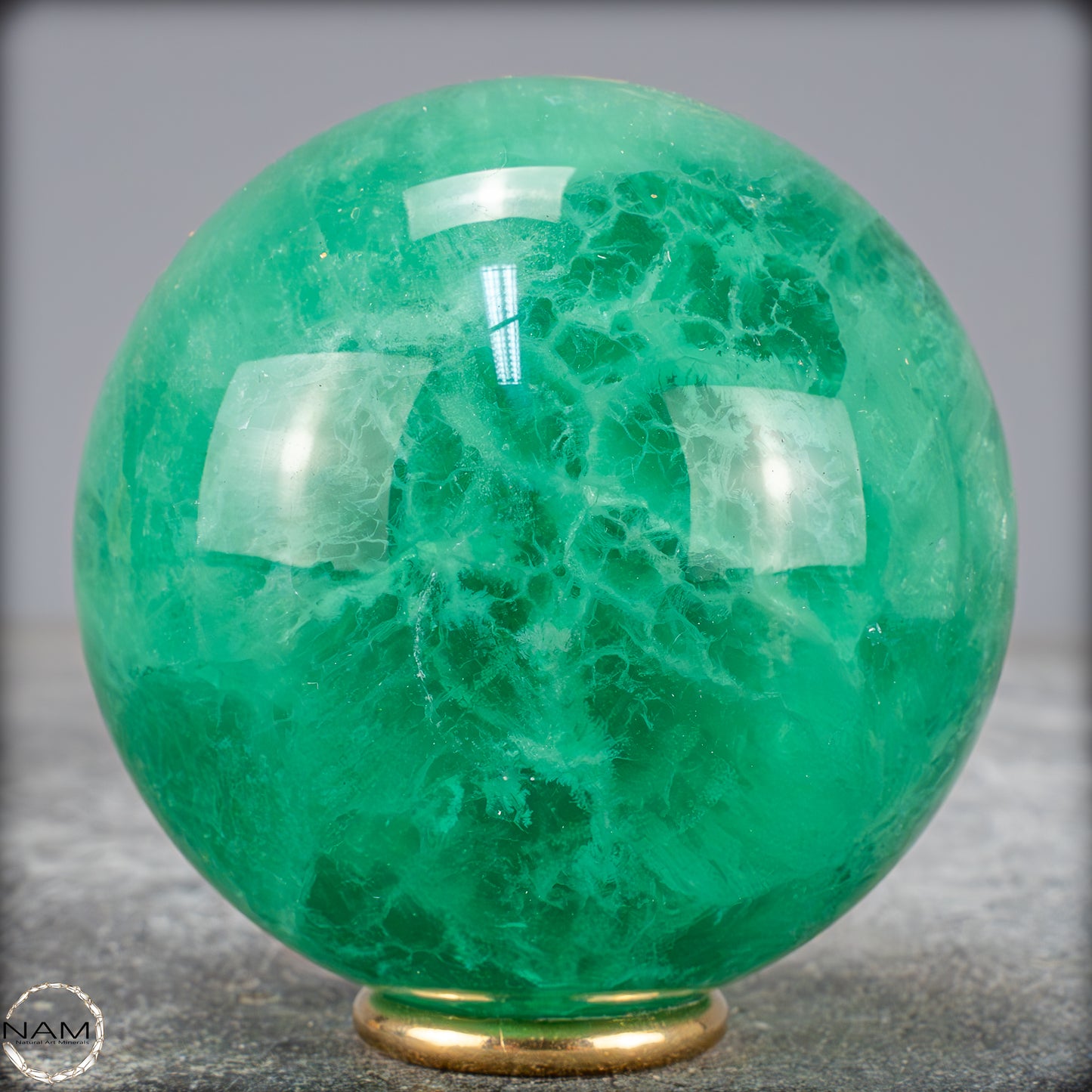 Natürliche Grüne Fluorit Kristallkugel, Spitzenqualität - 547,38g - 69mm