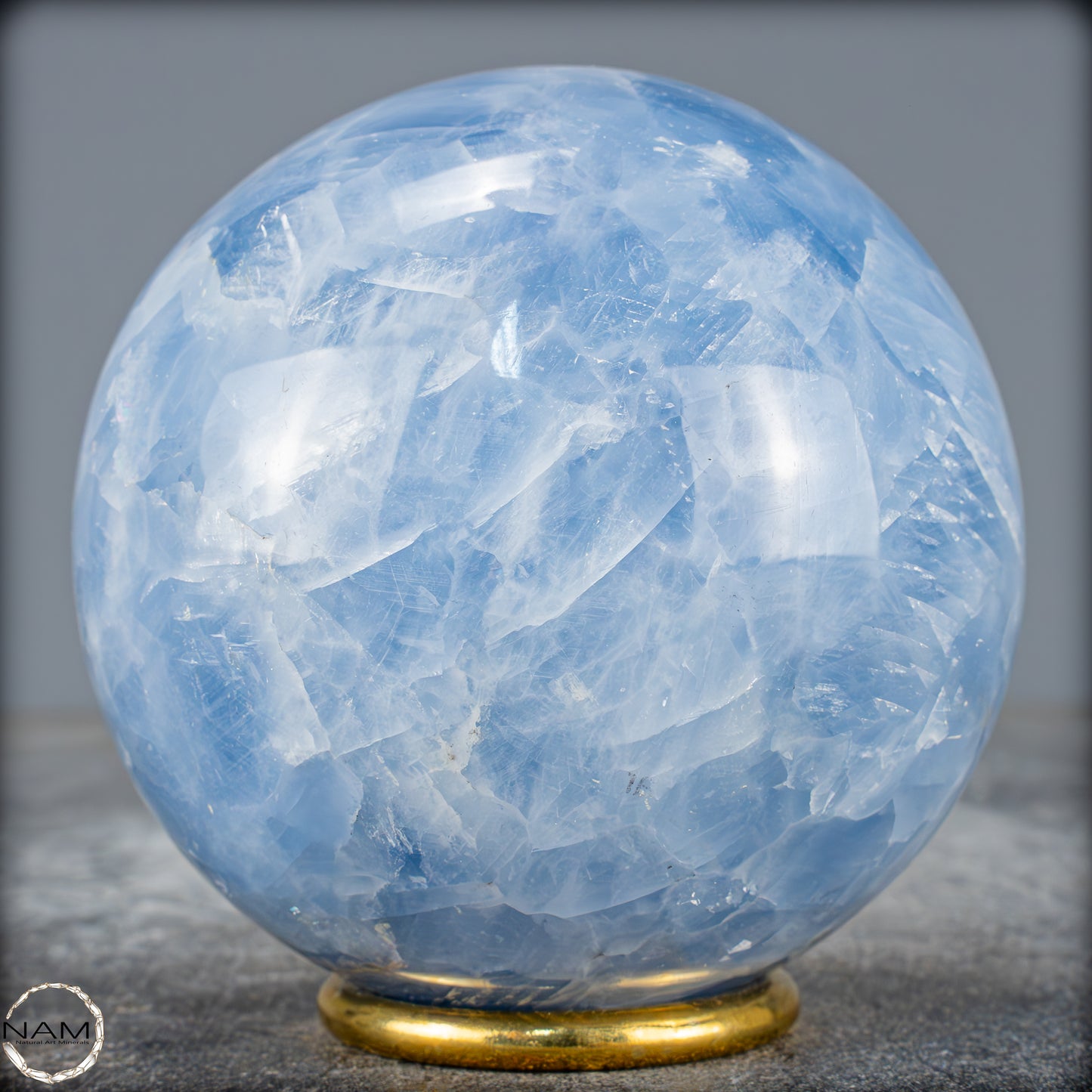 Natürliche Blaue Calcit-Kristall Kugel - 800,62g - 83mm