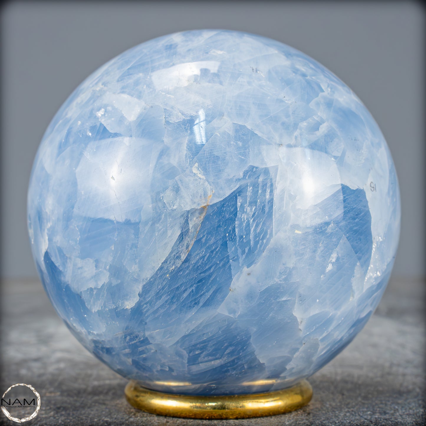 Natürliche Blaue Calcit-Kristall Kugel - 800,62g - 83mm