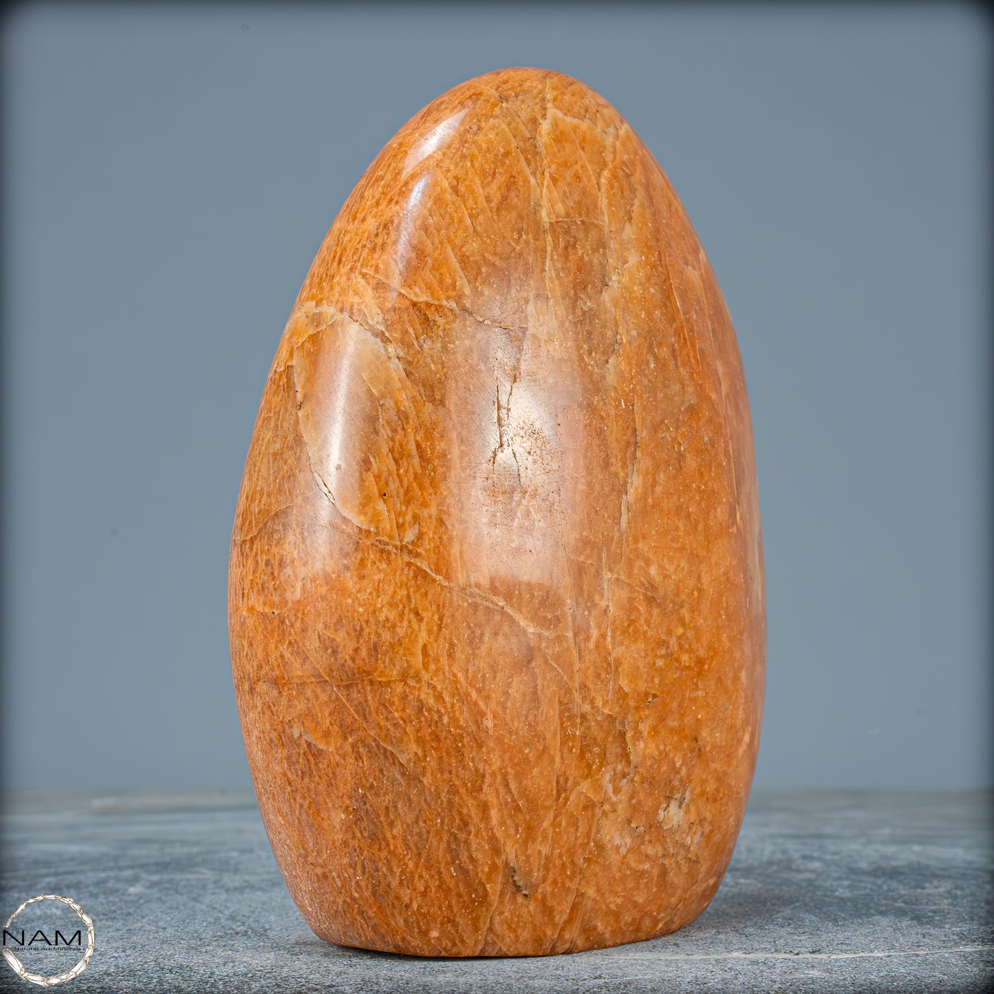Natürliche Pfirsich-Mondstein Freiform - 1412,61g